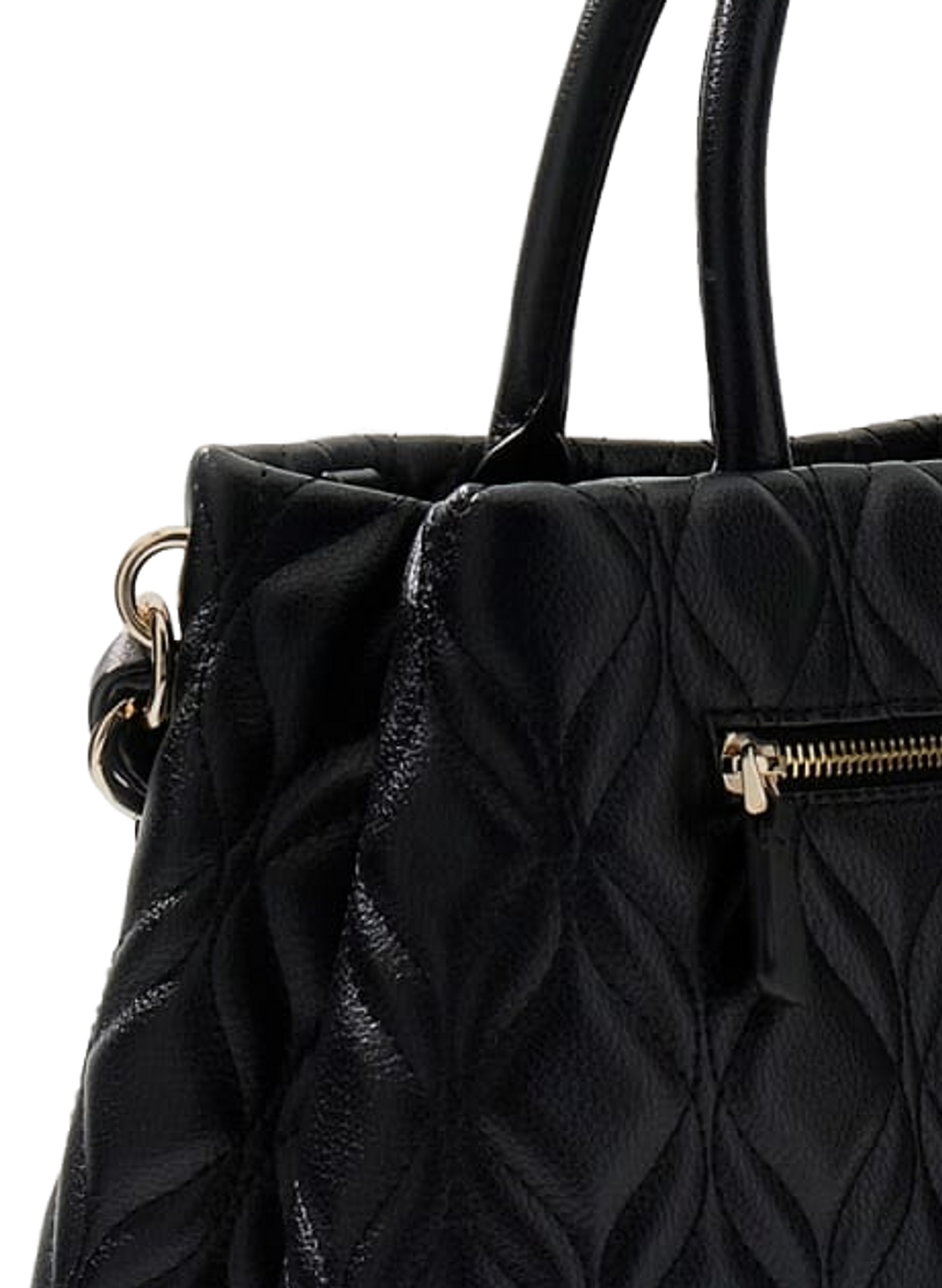 Sac à bandoulière matelassé Maxine GUESS Noir