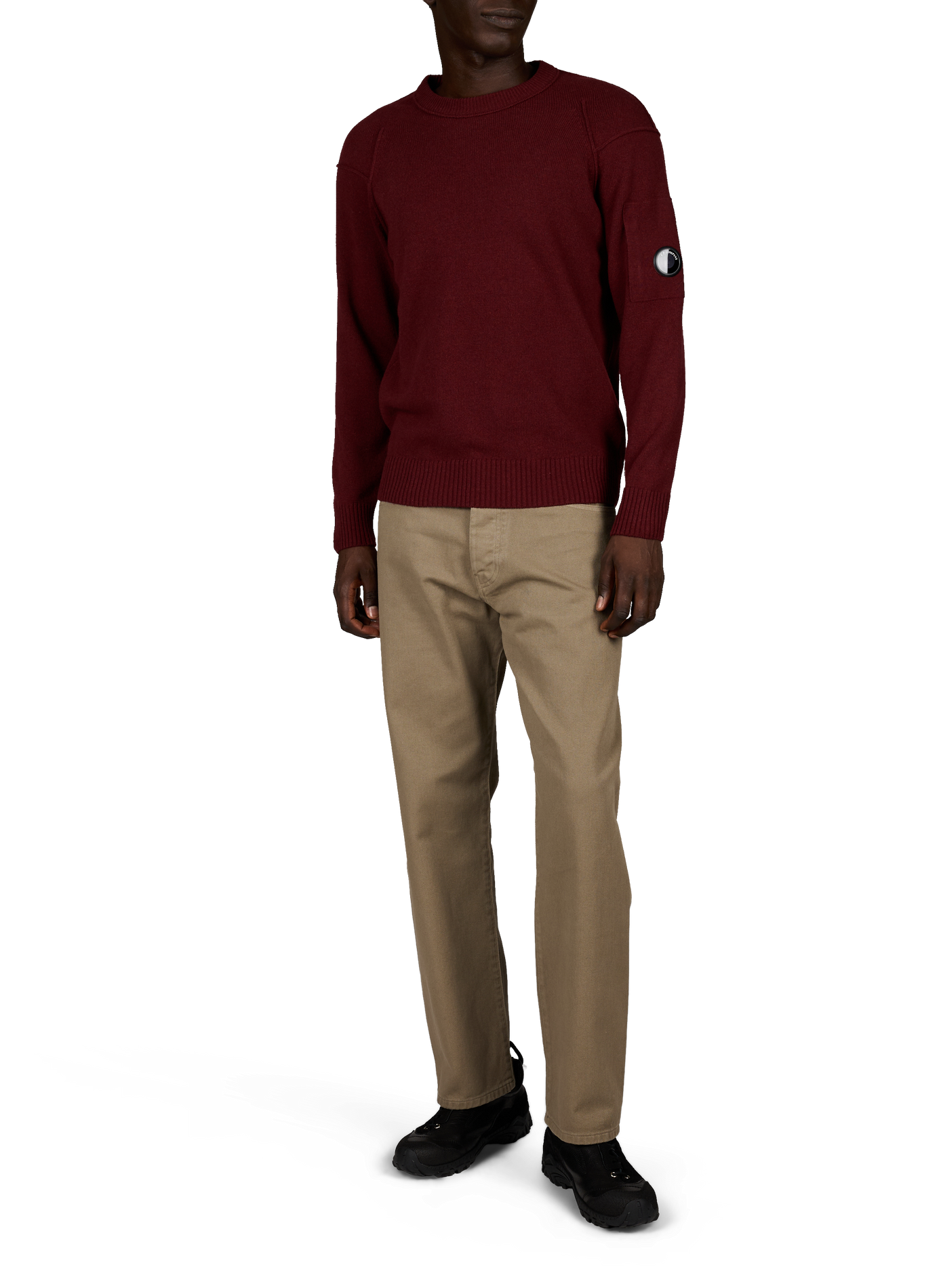 Pantaloni dritti in misto lana CP COMPANY Rosso