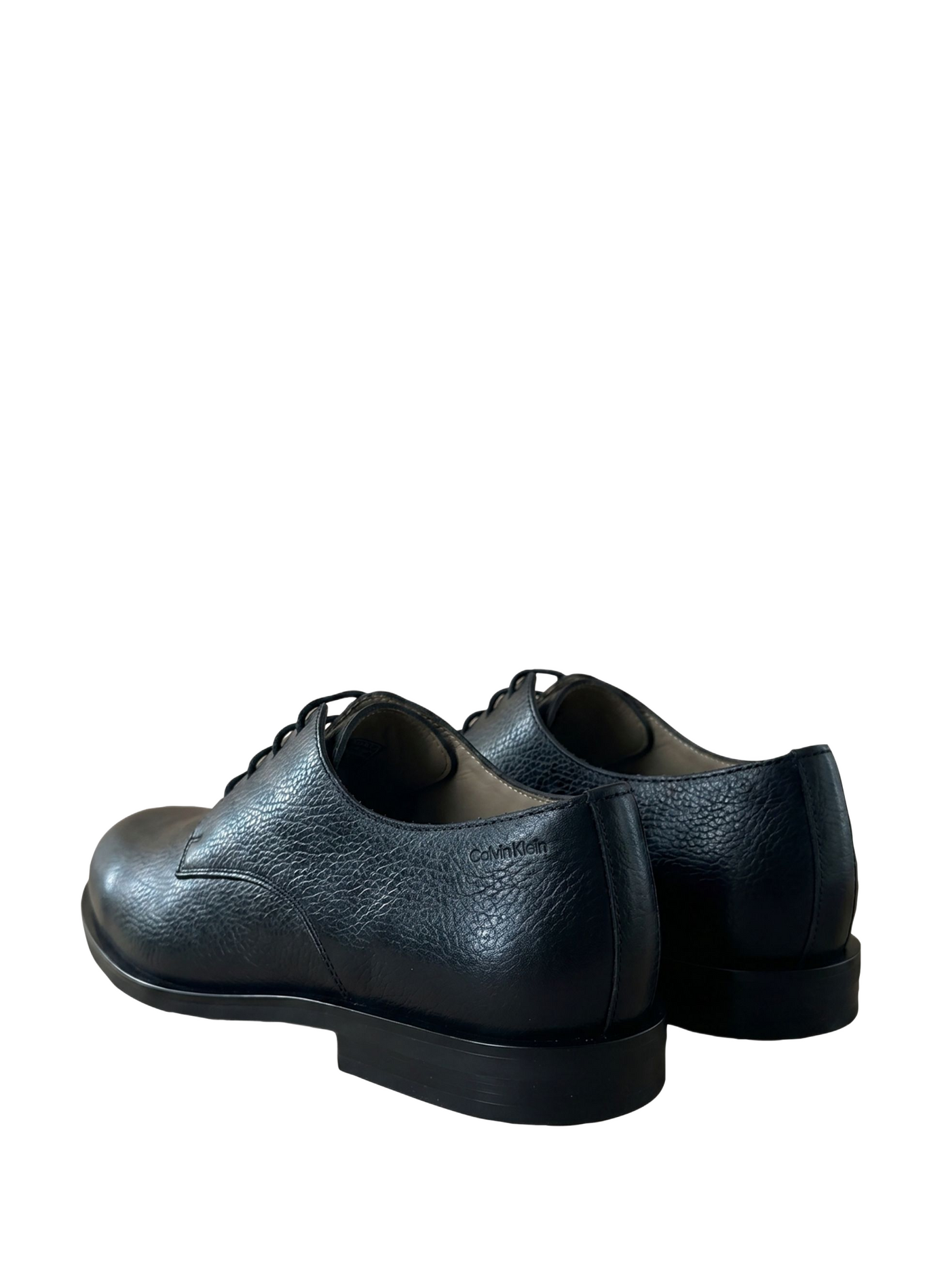 Flache Lederschuhe CALVIN KLEIN Schwarz