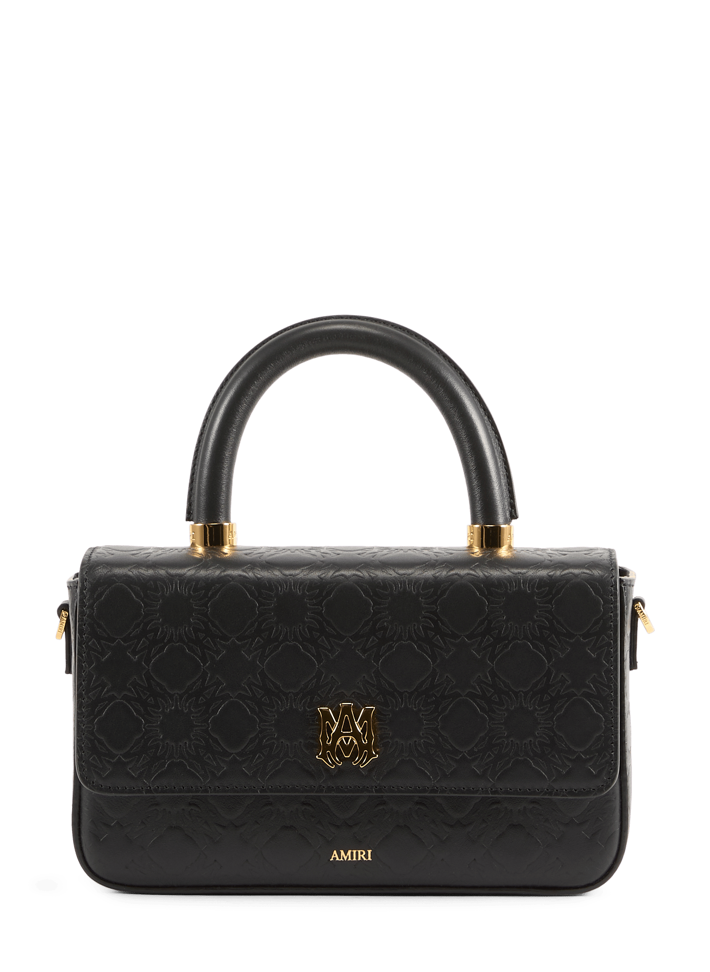 Micro Ma Long leather handbag AMIRI Black