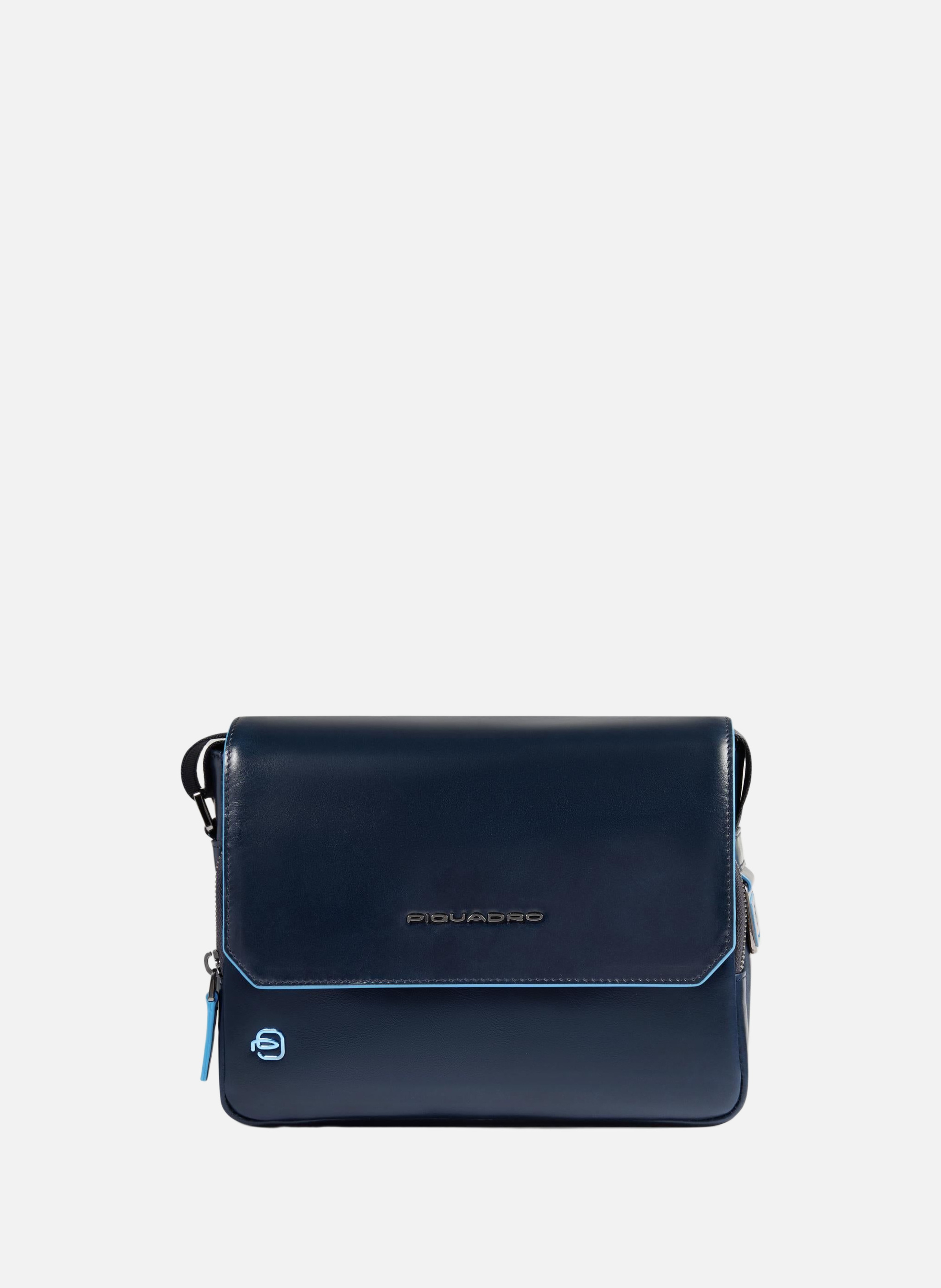 Personalizable men's crossbody bag PIQUADRO Blue