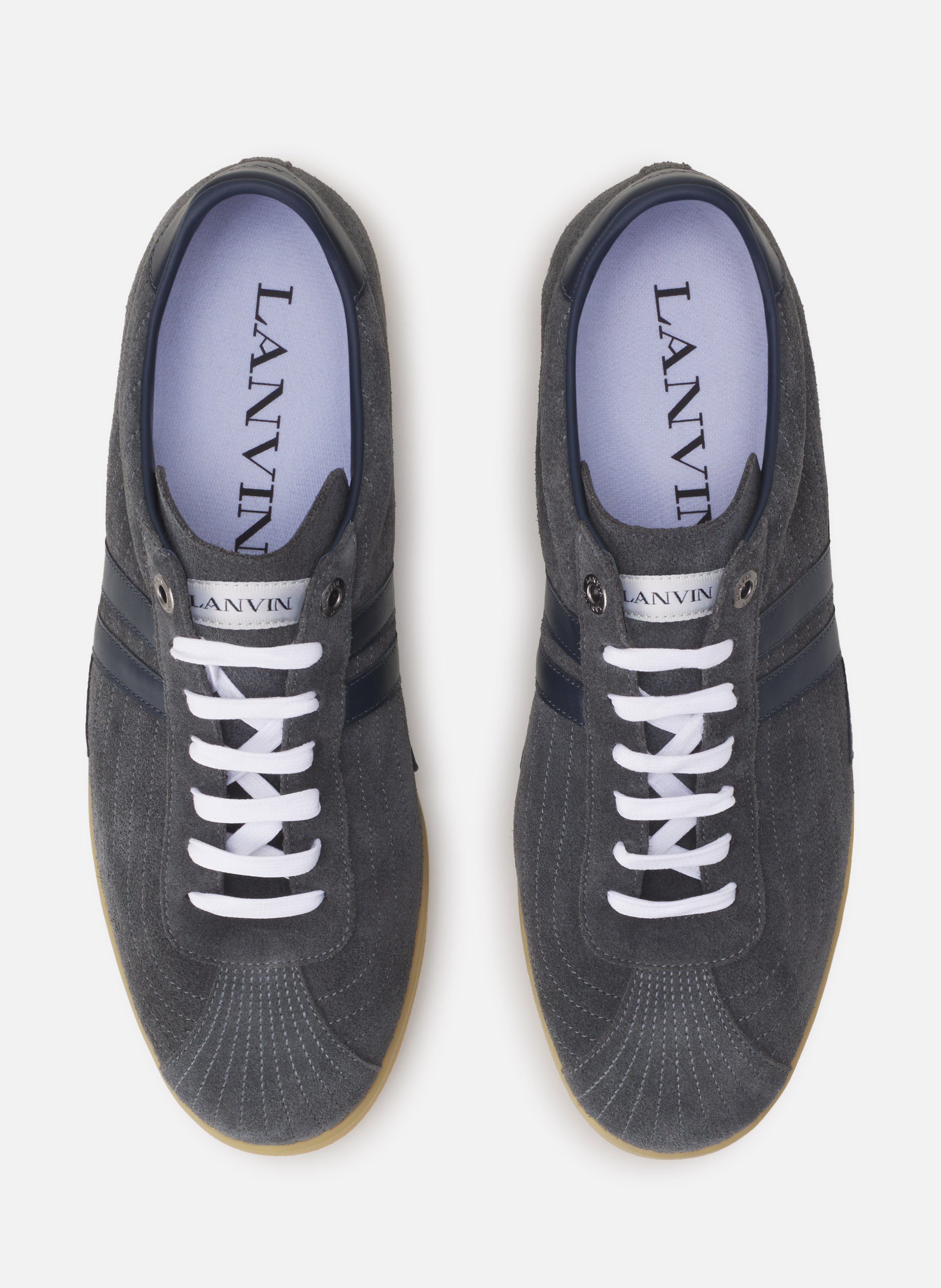 Sneakers glen 2.0 en cuir LANVIN Gris