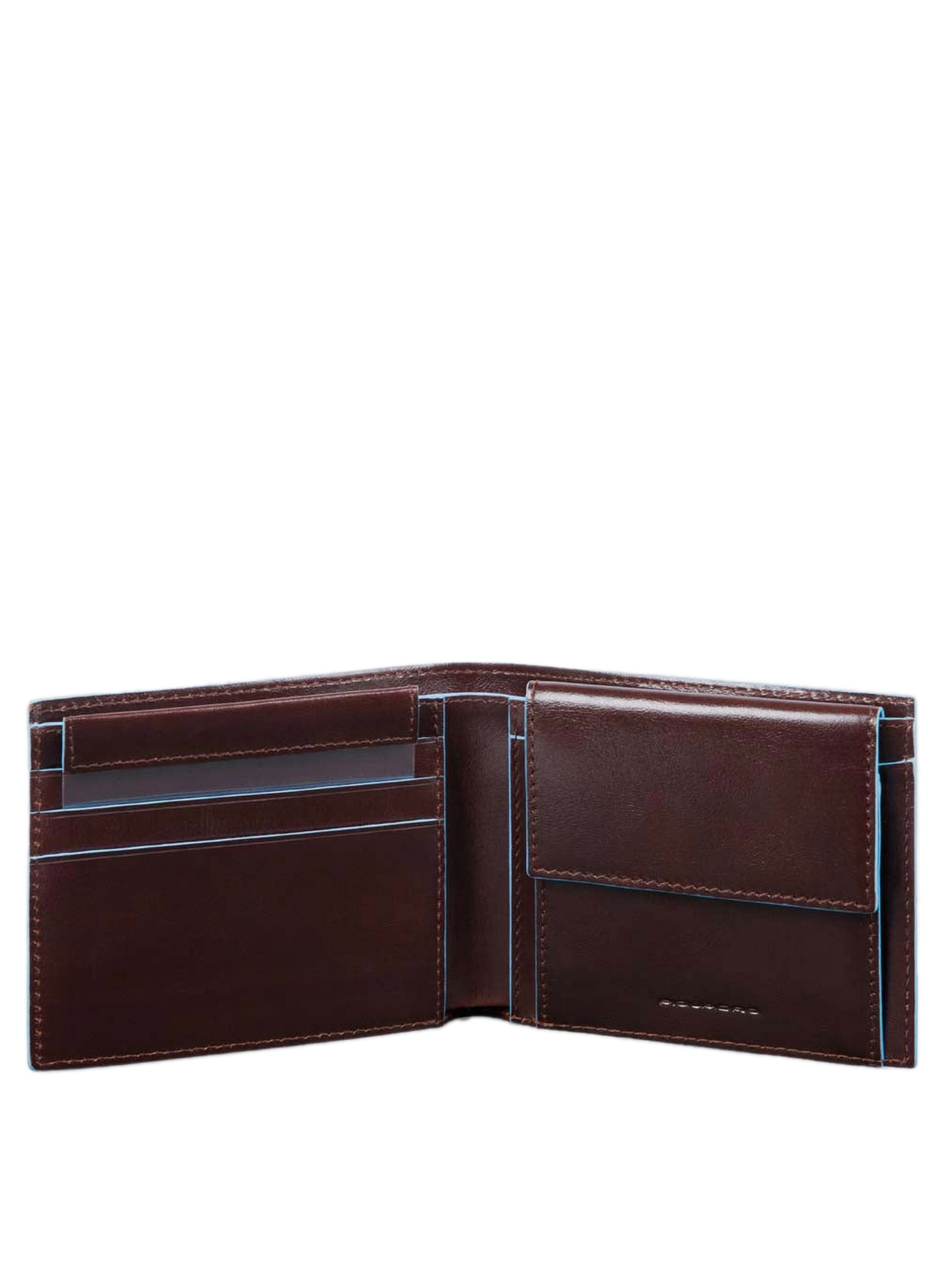 Portefeuille homme avec porte-monnaie  Acajou