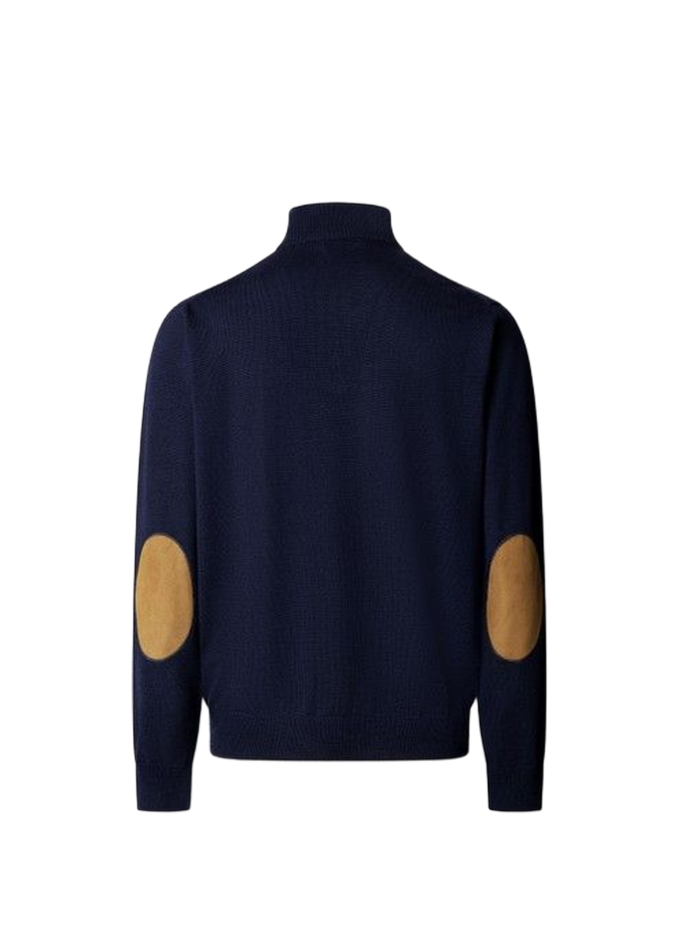 Merino wool zip-neck jumper FACONNABLE Blue