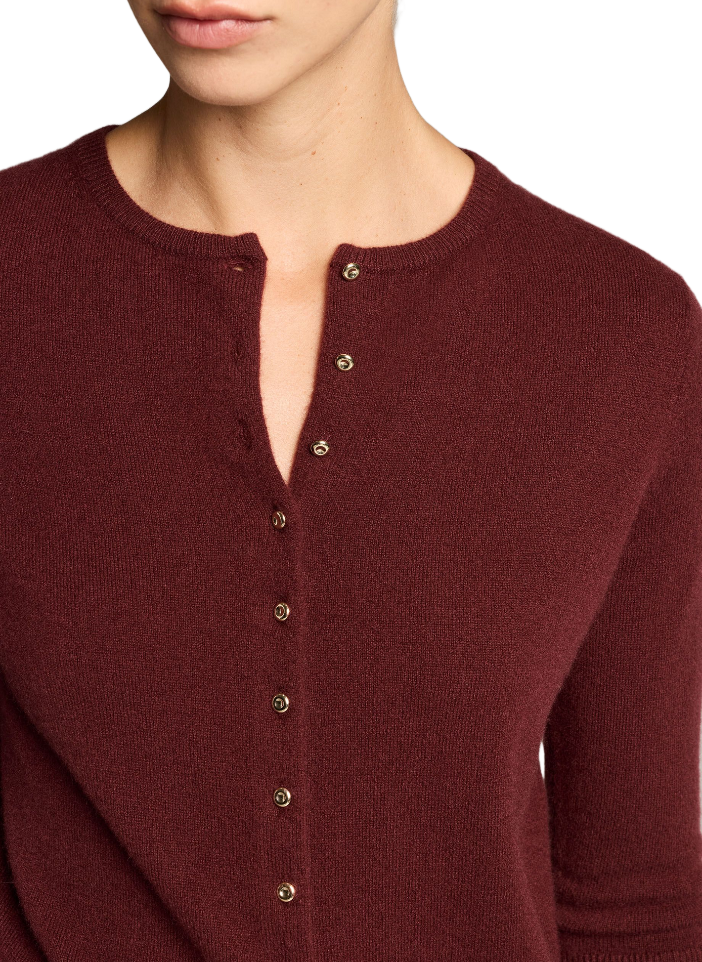Cardigan boutonné en laine et cachemire  VINCE Multicolore
