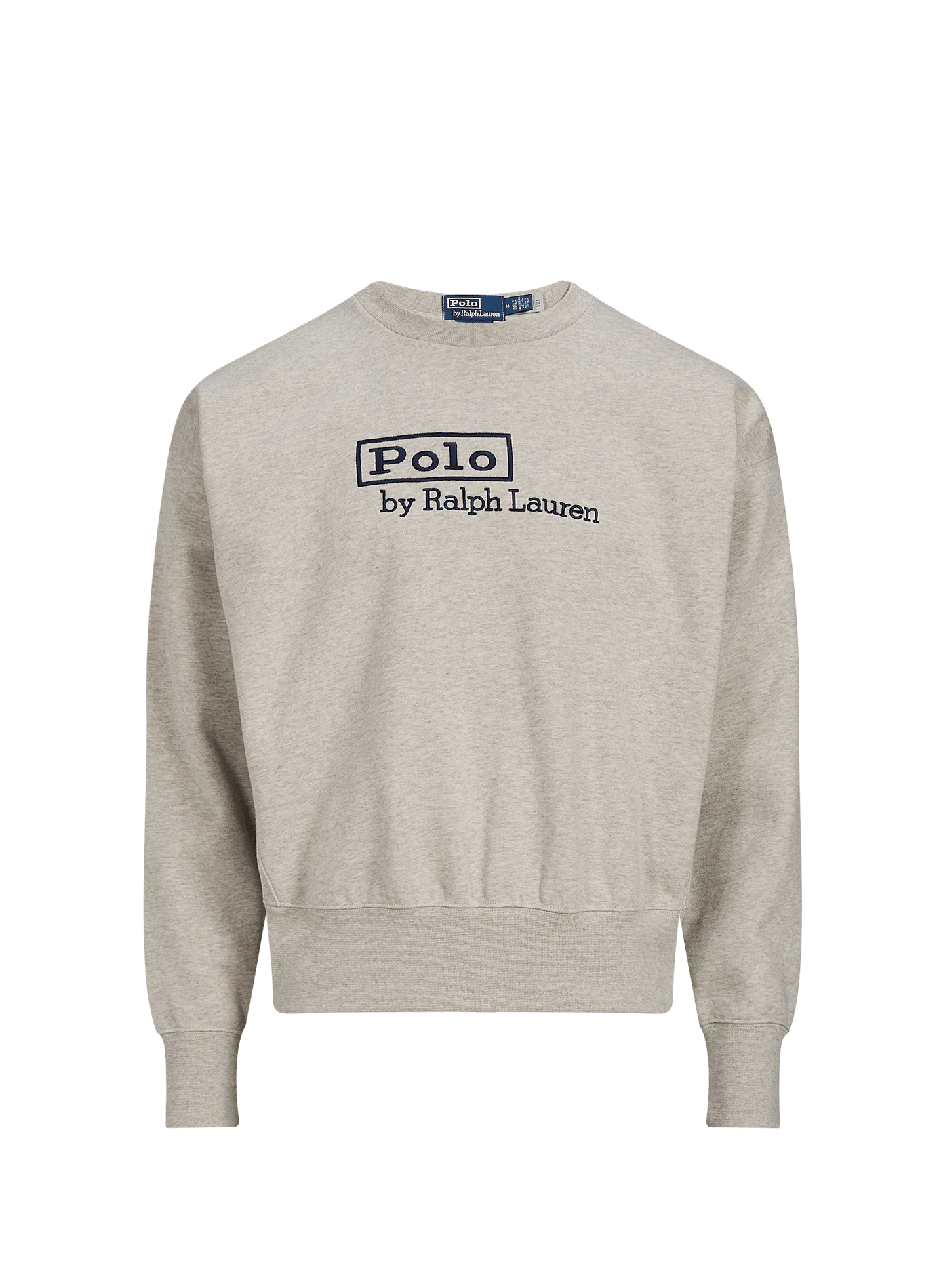 Straight-cut cotton-blend sweater POLO RALPH LAUREN Grey