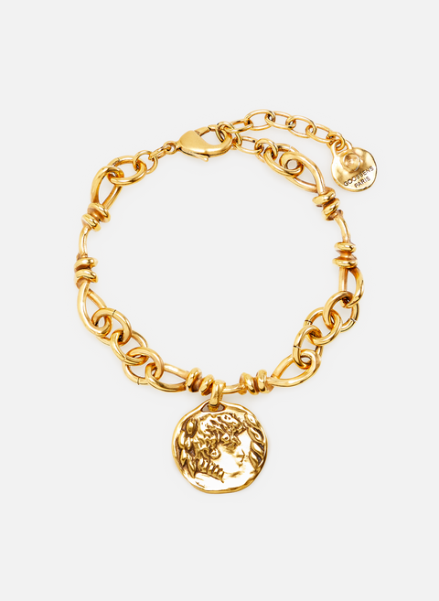 Bracelet médaille Carthage en laiton DoréGOOSSENS 
