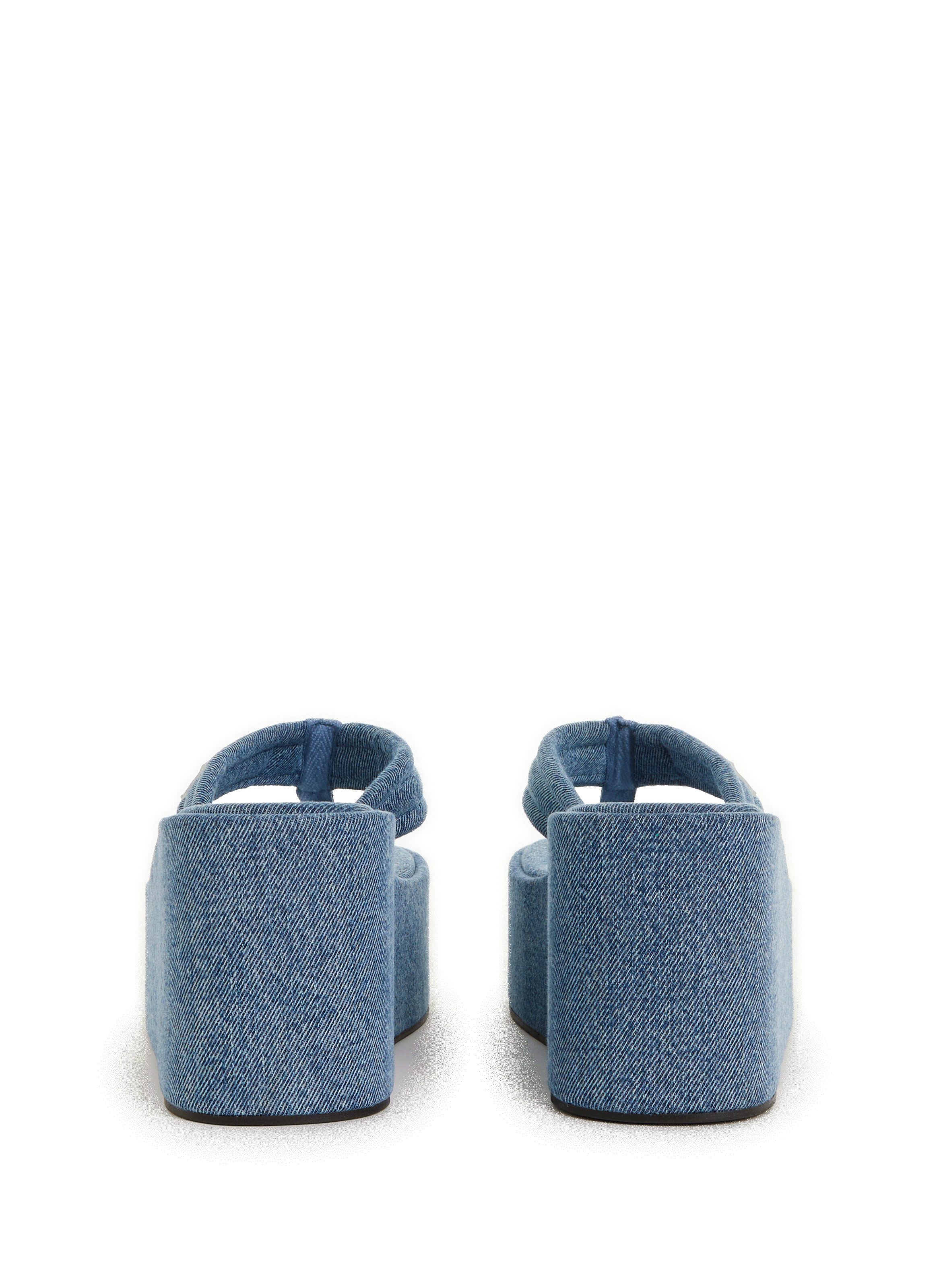 Denim platform sandals COPERNI Blue
