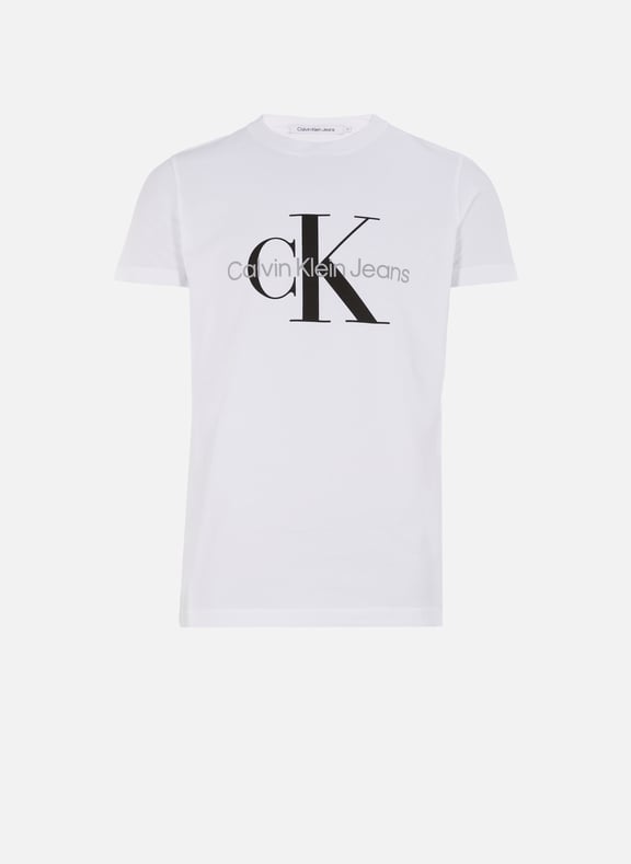 T-shirt à logo en coton Blanc by CALVIN KLEIN CALVIN KLEIN T-shirt à logo en coton Blanc