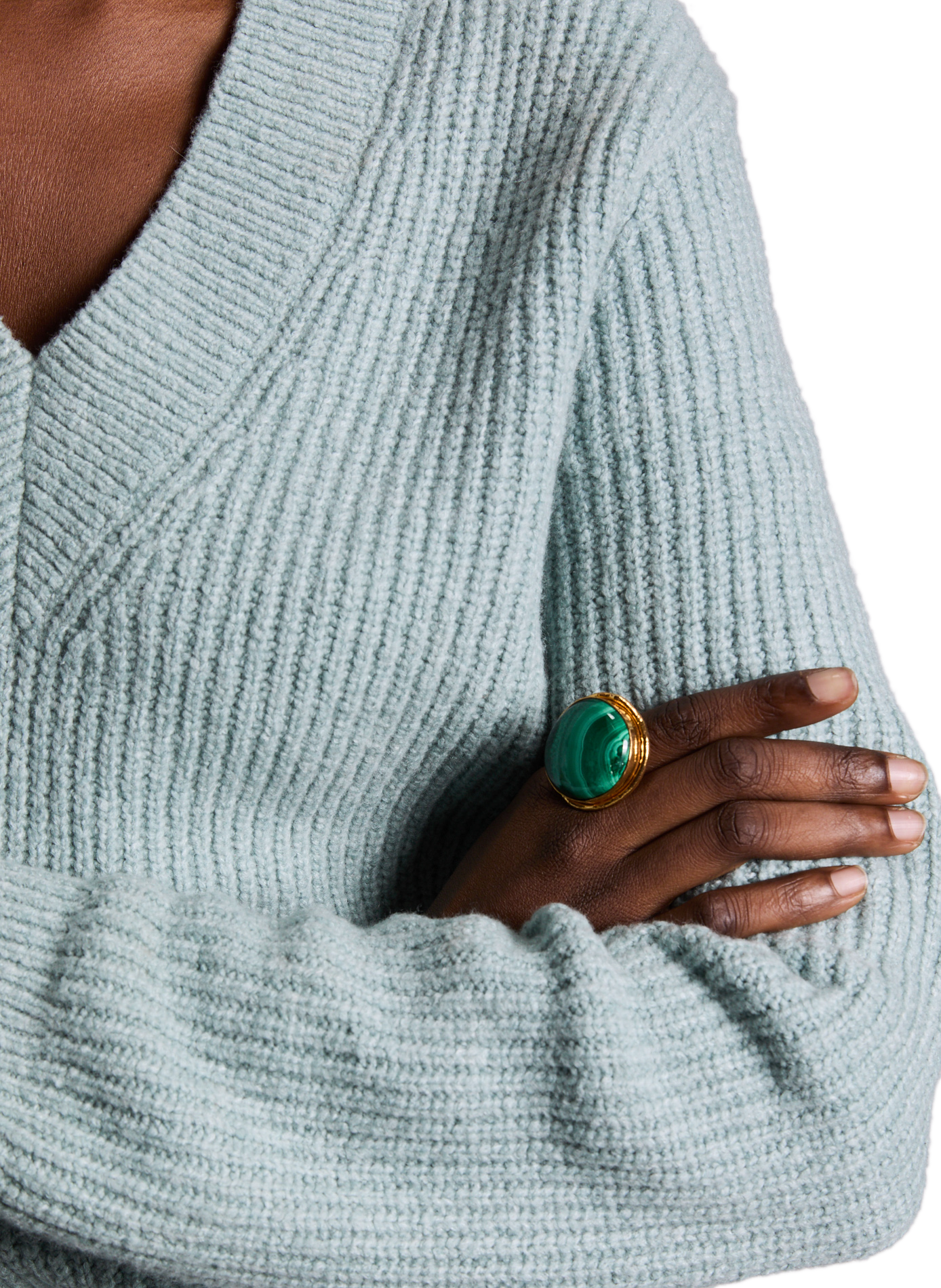 Bague en laiton  SYLVIA TOLEDANO Vert