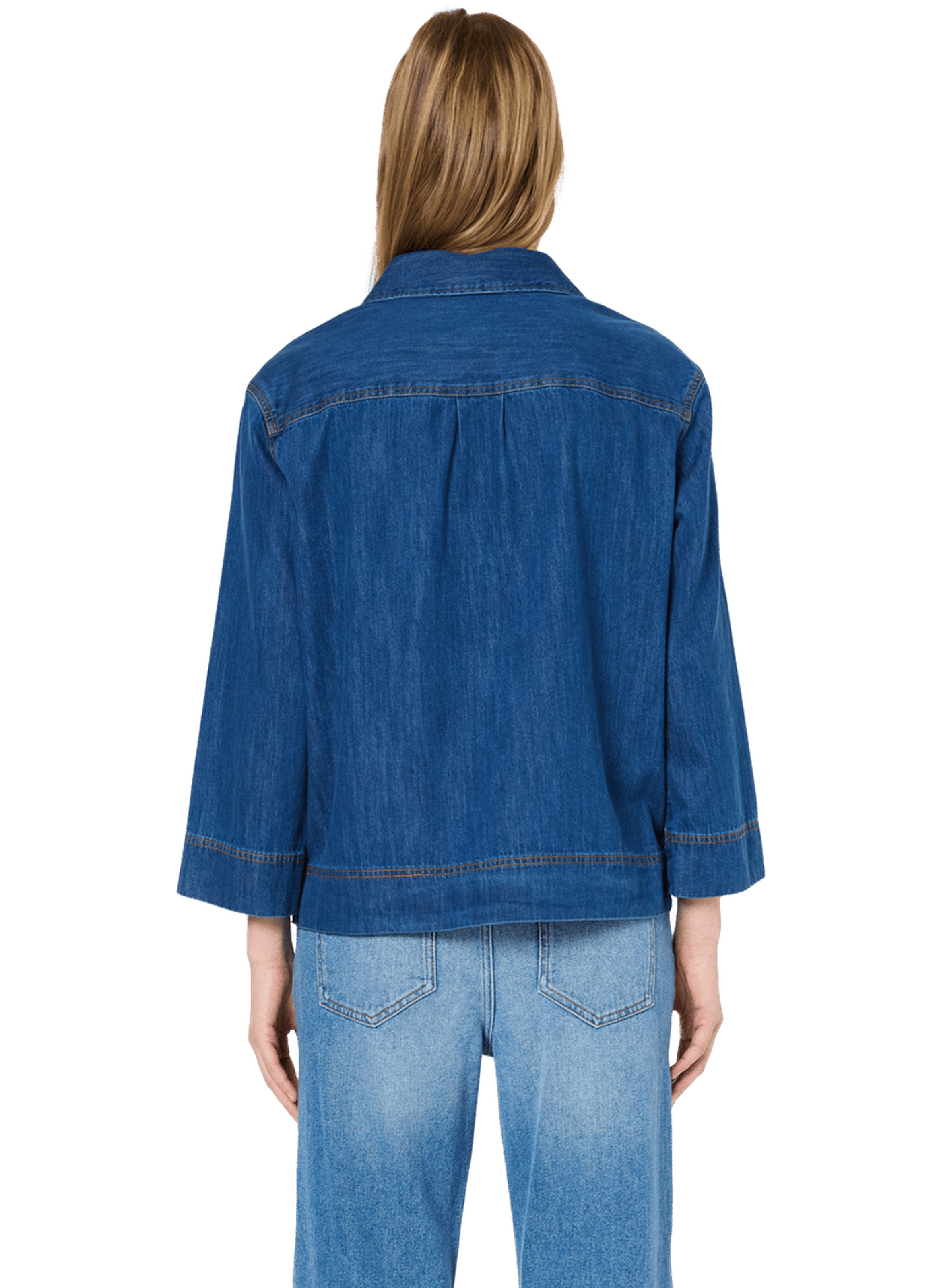 Chemise en denim à boutons dorés - unia GERARD DAREL Bleu