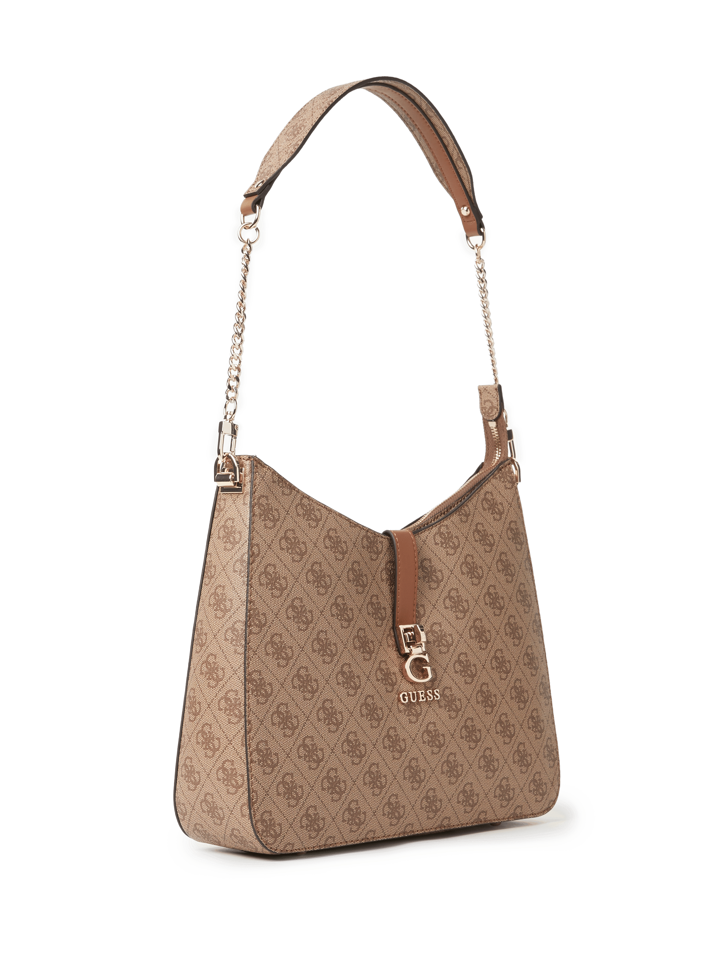 Monogram-print handbag GUESS Brown