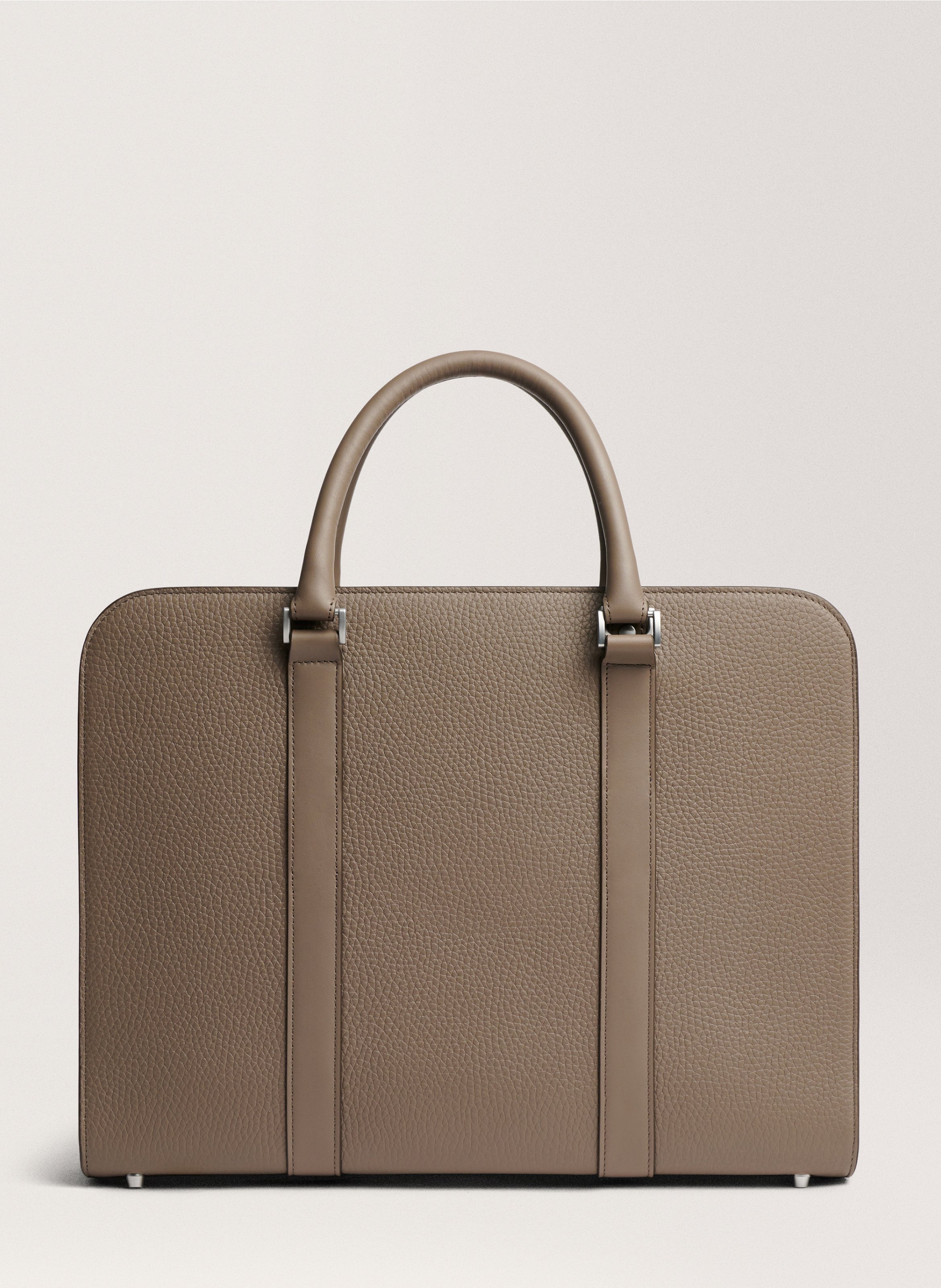 Porte-documents 'Palissy Briefcase' en cuir grainé CARL FRIEDRIK Gris