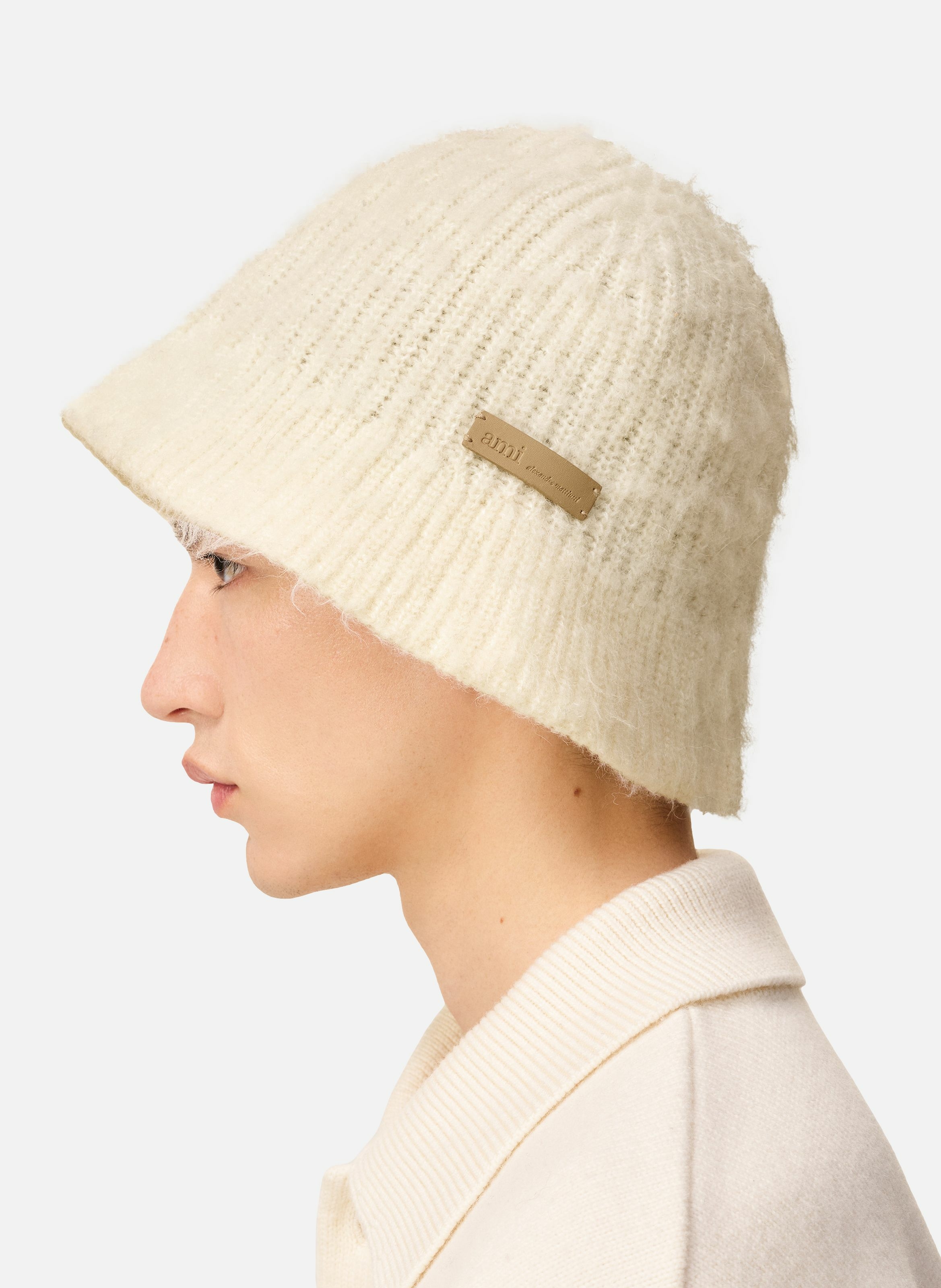 Bob ami en mohair unisexe AMI PARIS Blanc