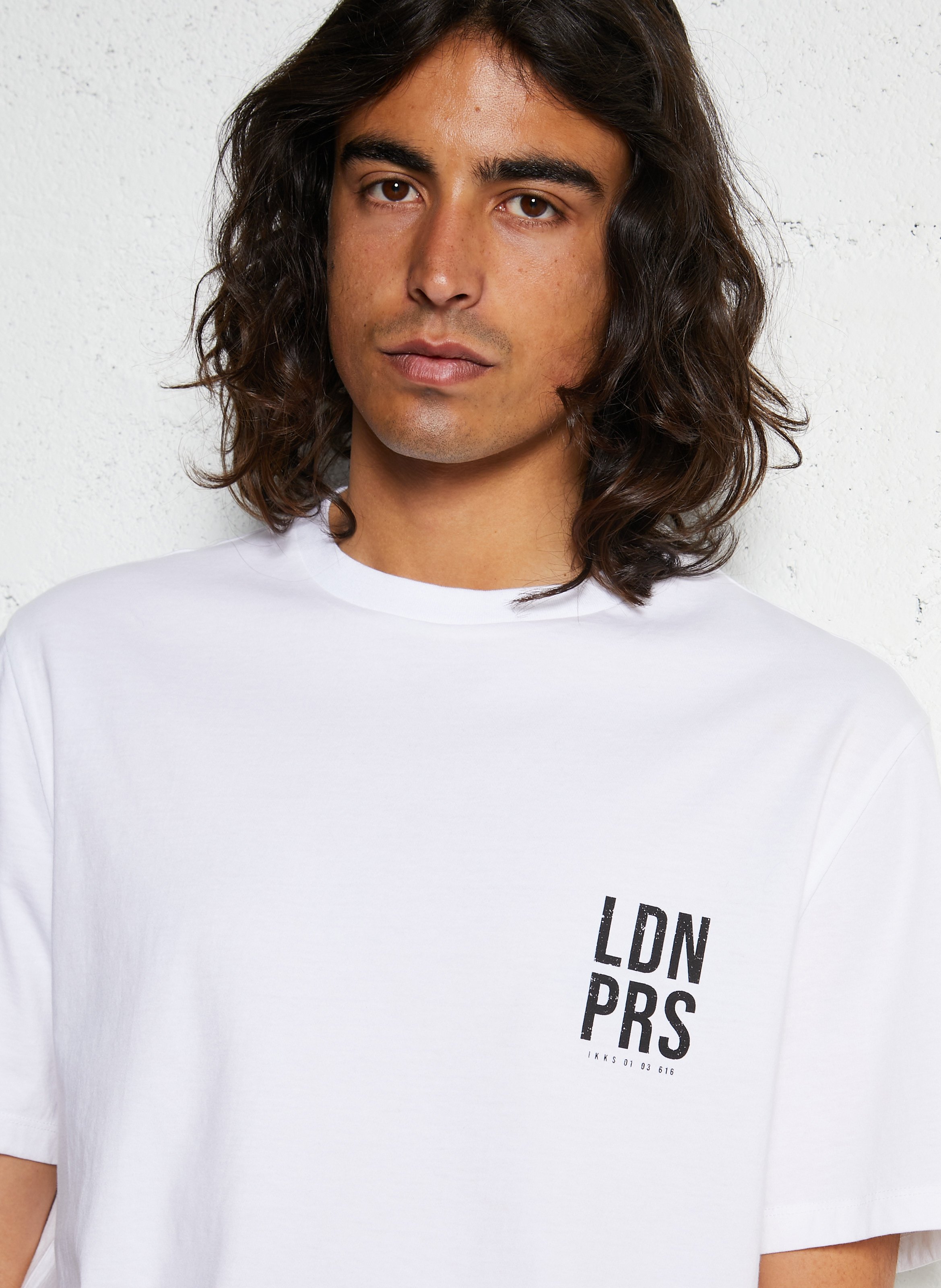 Tee-shirt droit maxi visuel dos IKKS Blanc