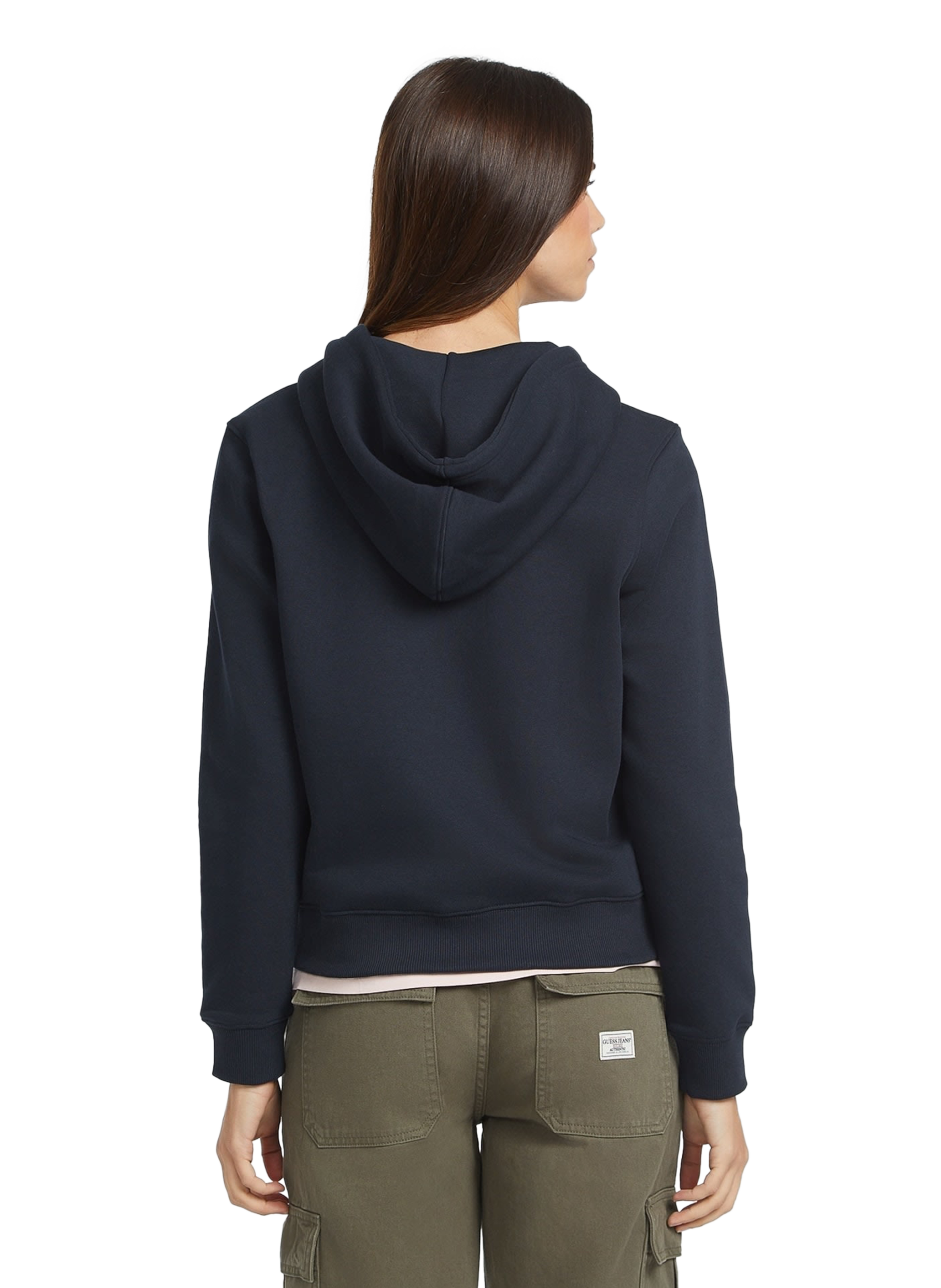 Cotton sweatshirt GUESS Blue