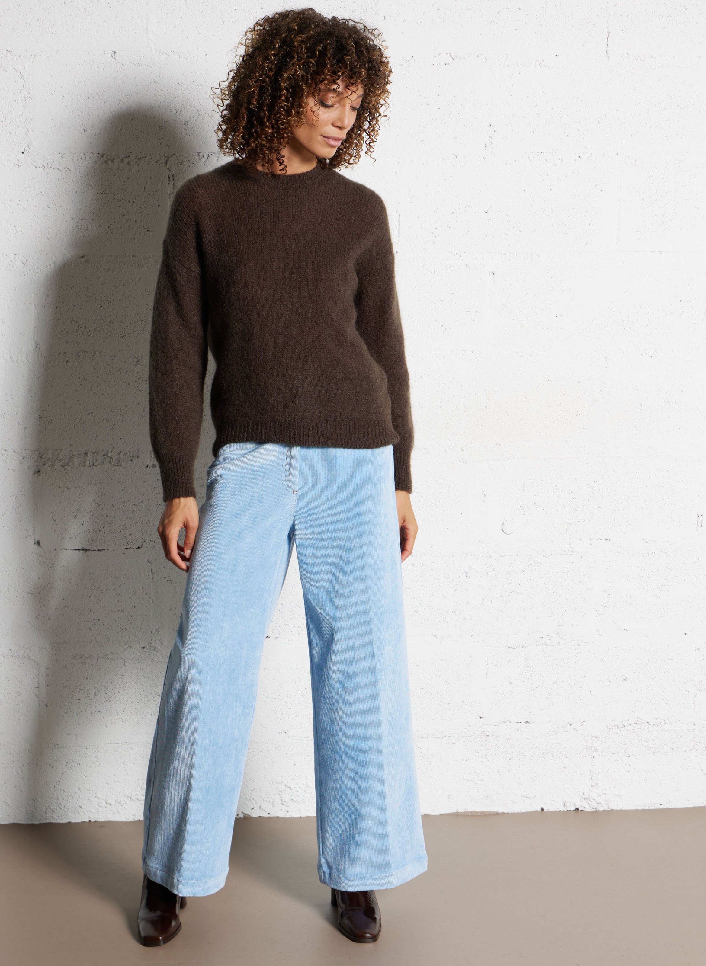 Bottines à talons  en cuir n°664 RIVECOUR Marron