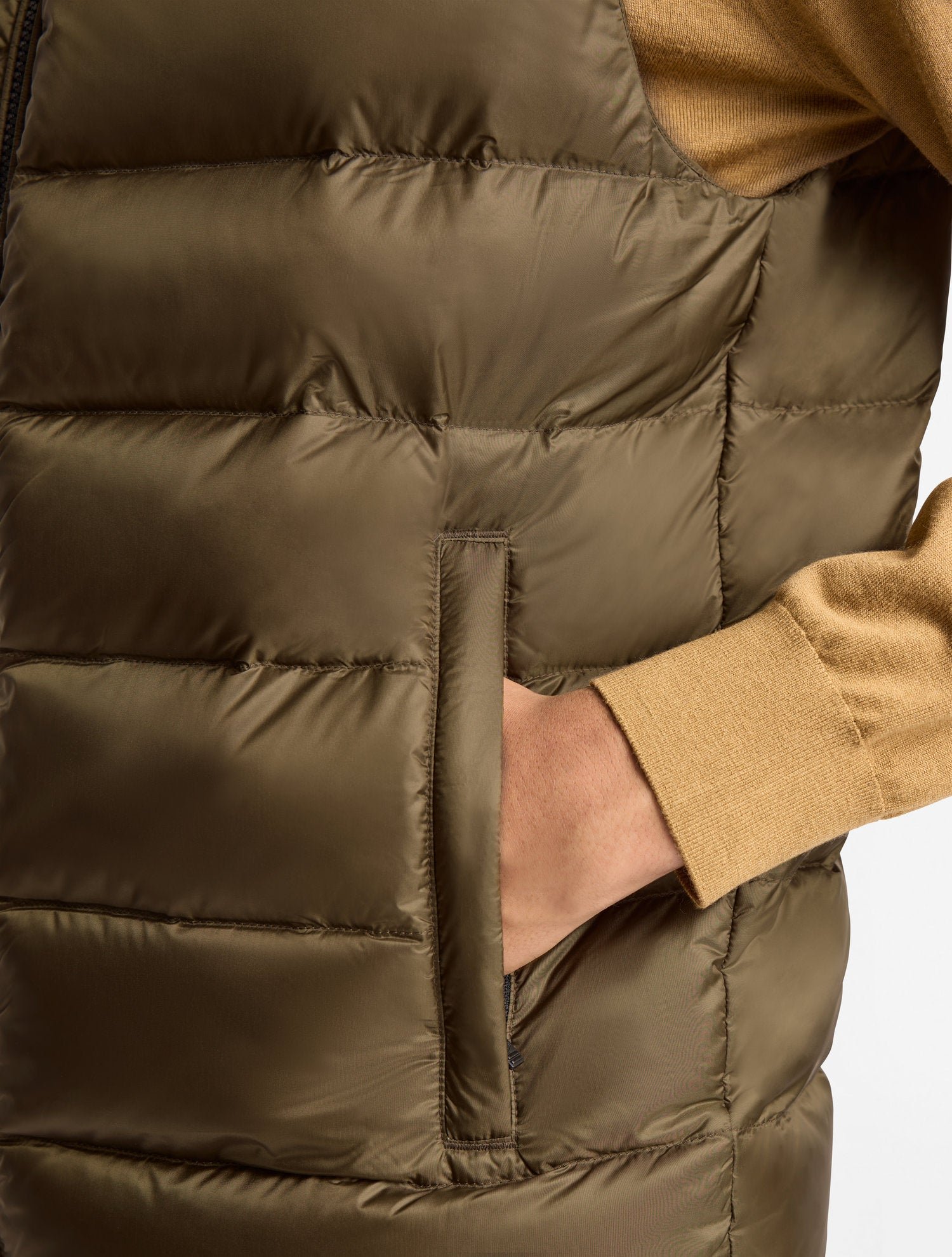 Doudoune sans manches gorvone col montant coupe regular FUSALP Marron