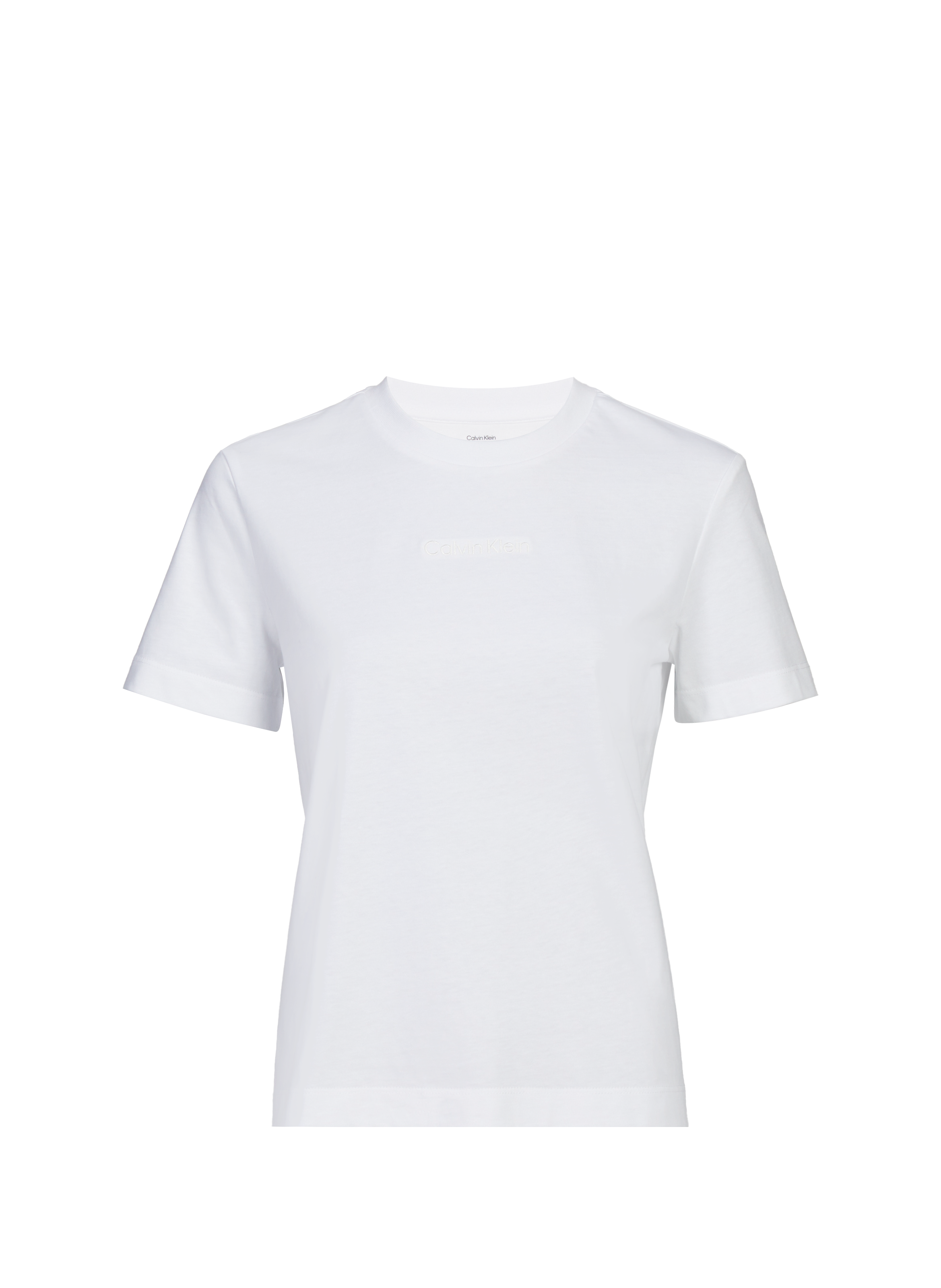 CALVIN KLEIN T-shirt col rond en coton Blanc