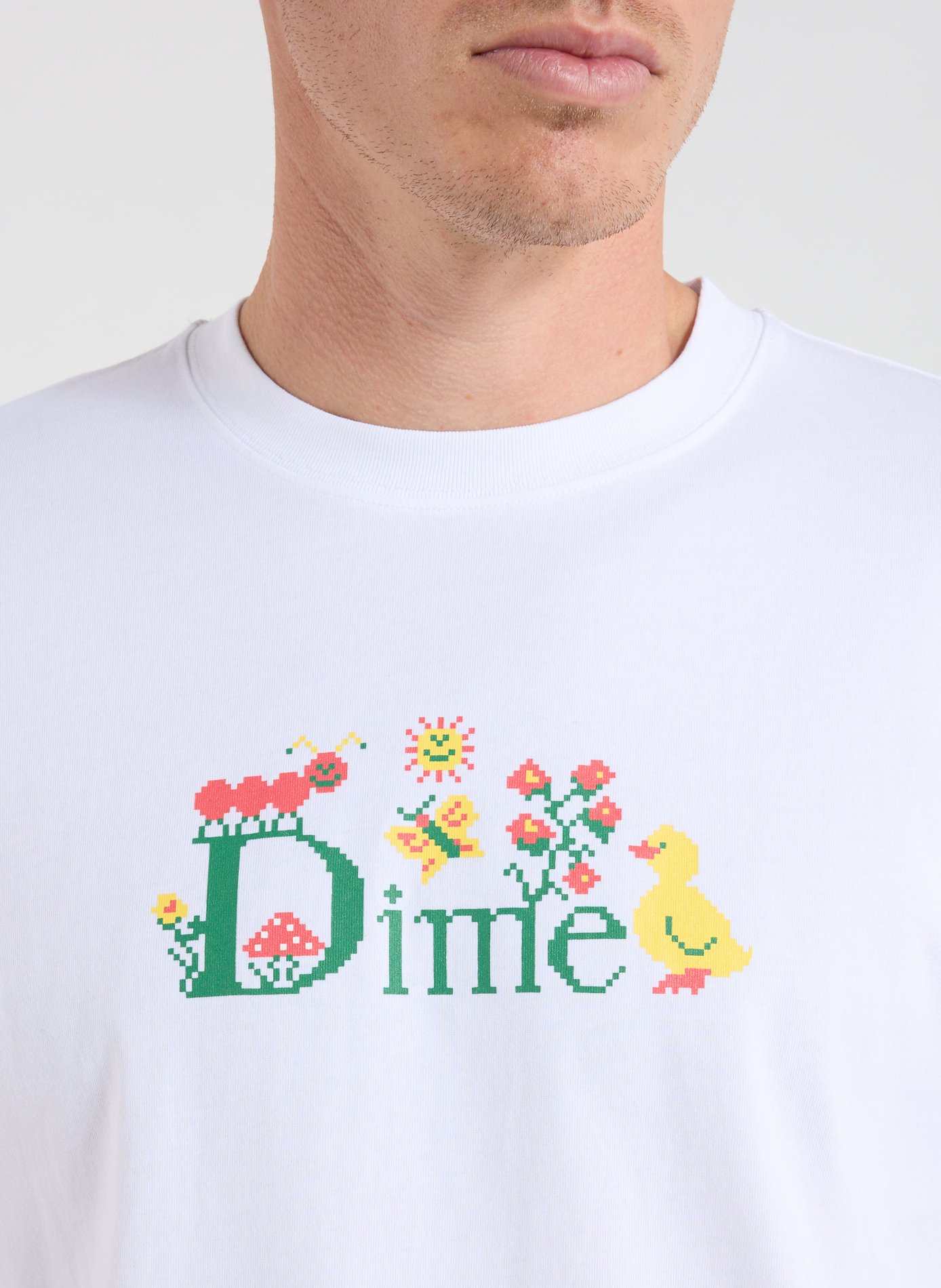 T-shirt droit en coton DIME Blanc