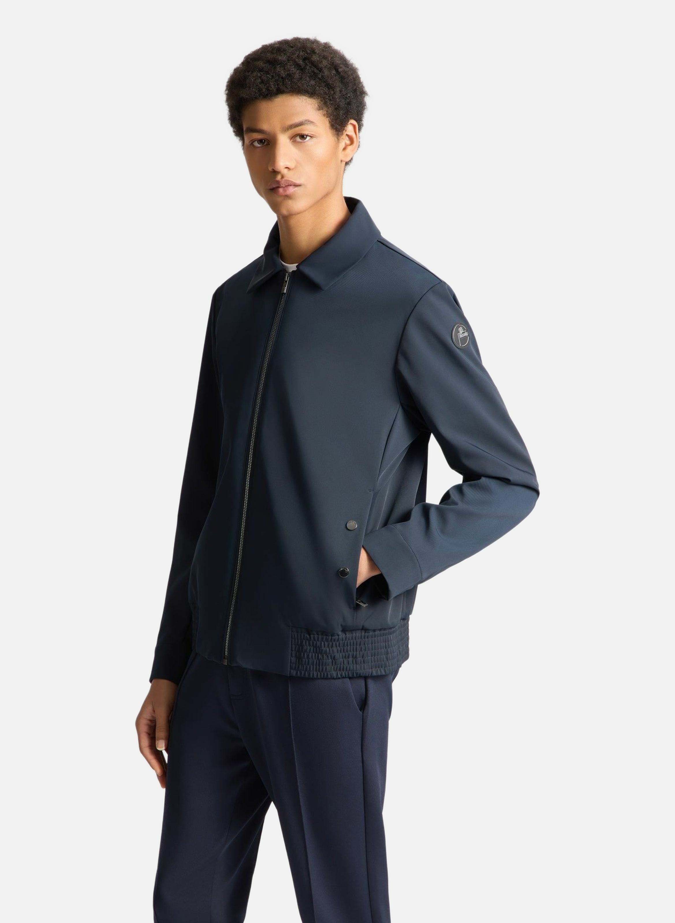 Veste jerome col tailleur coupe regular FUSALP Bleu
