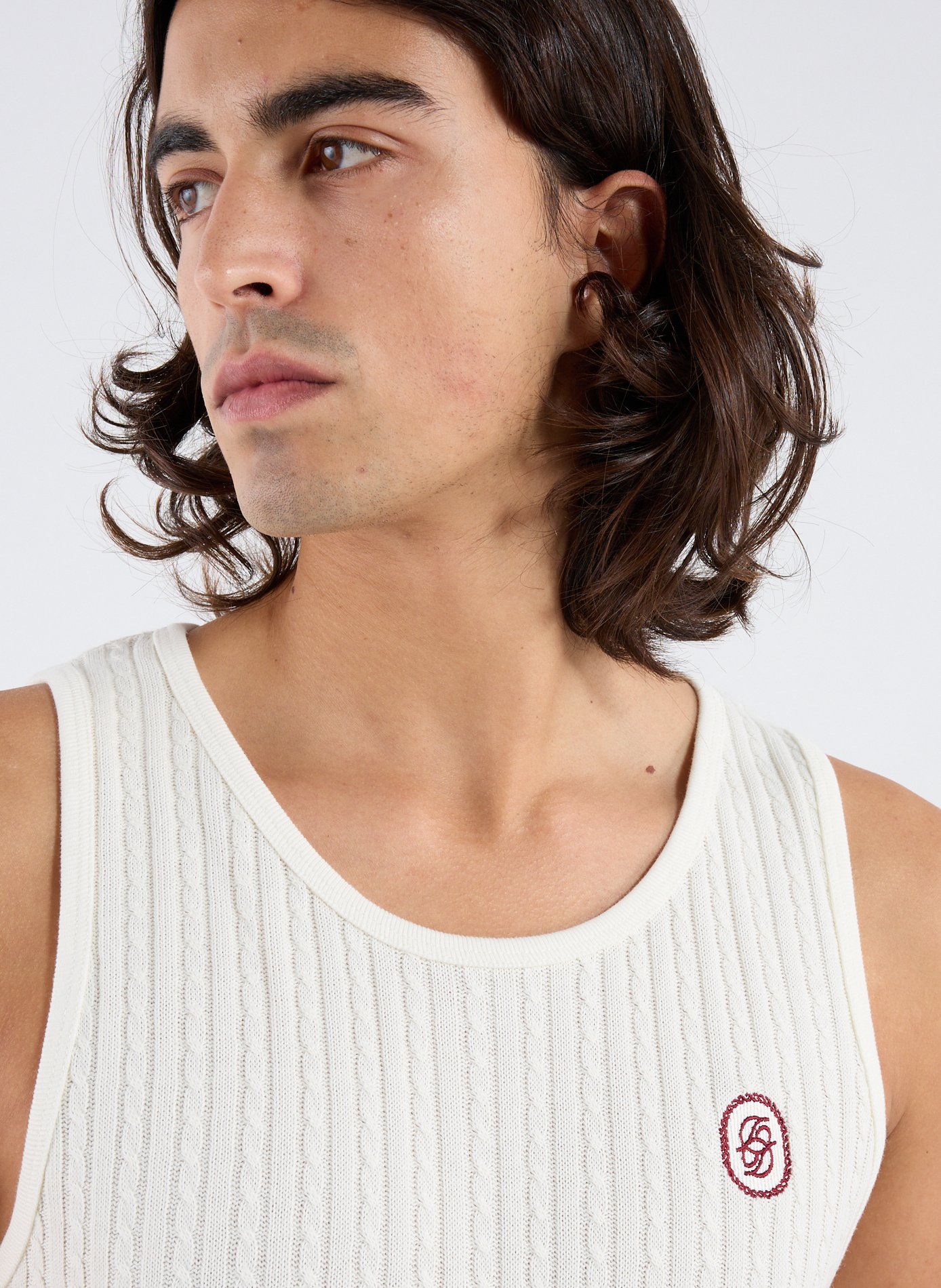 Le débardeur en coton DROLE DE MONSIEUR Beige