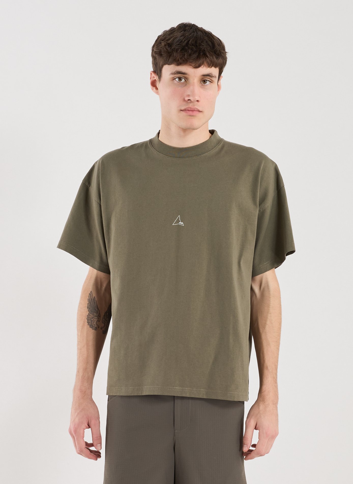 T-Shirt ample manches courtes en coton ROA Kaki