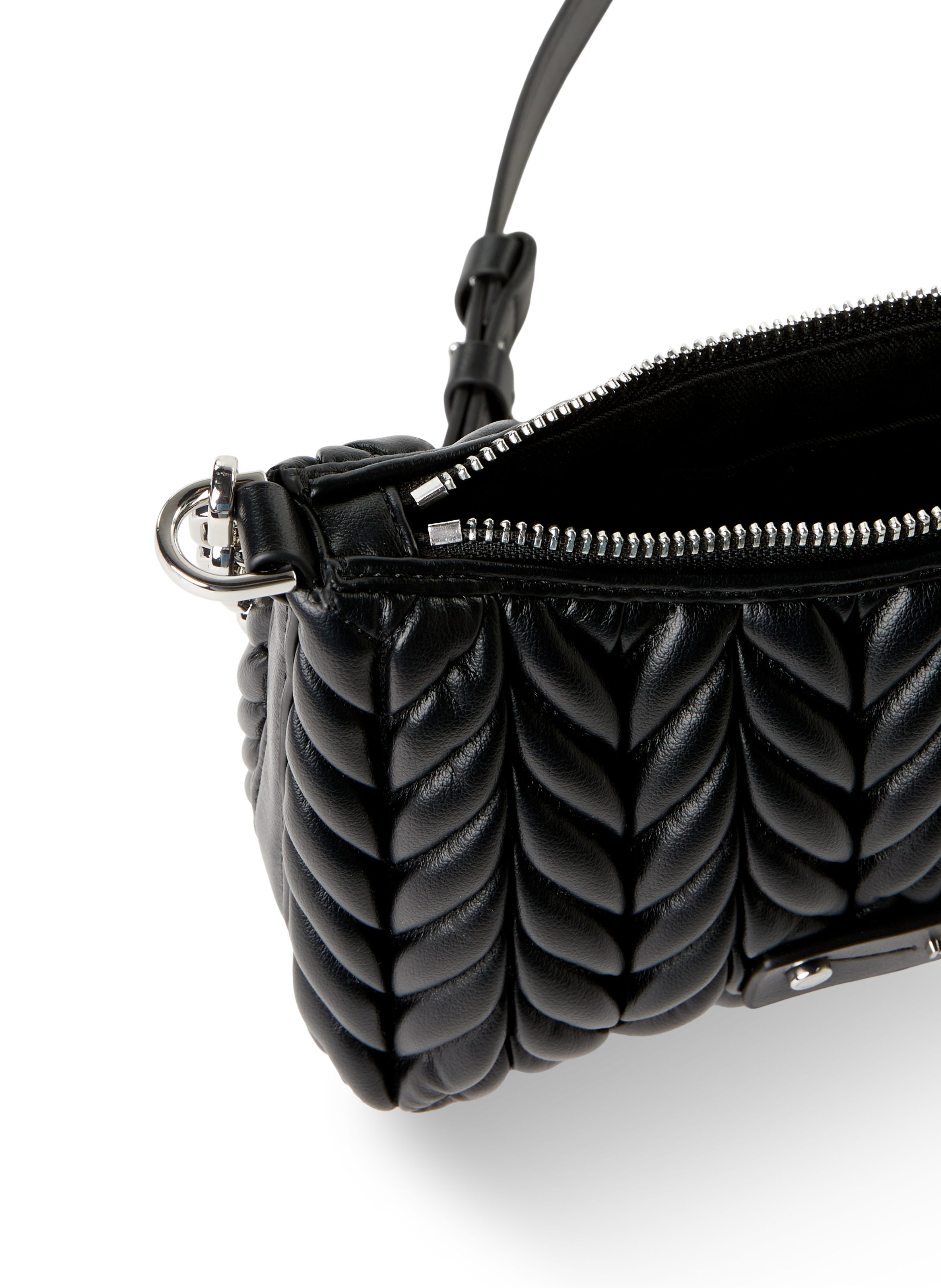 Quilted shoulder bag KARL LAGERFELD Black