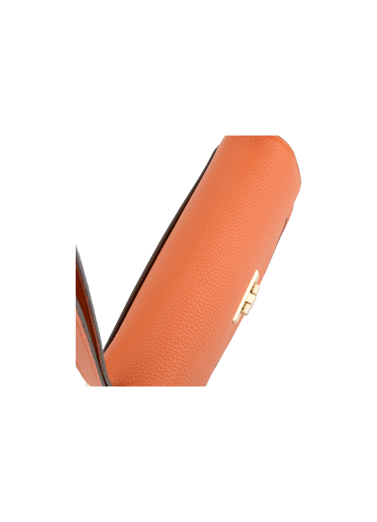 Auteuil | Sac porté travers GM en cuir de vachette POURCHET Orange