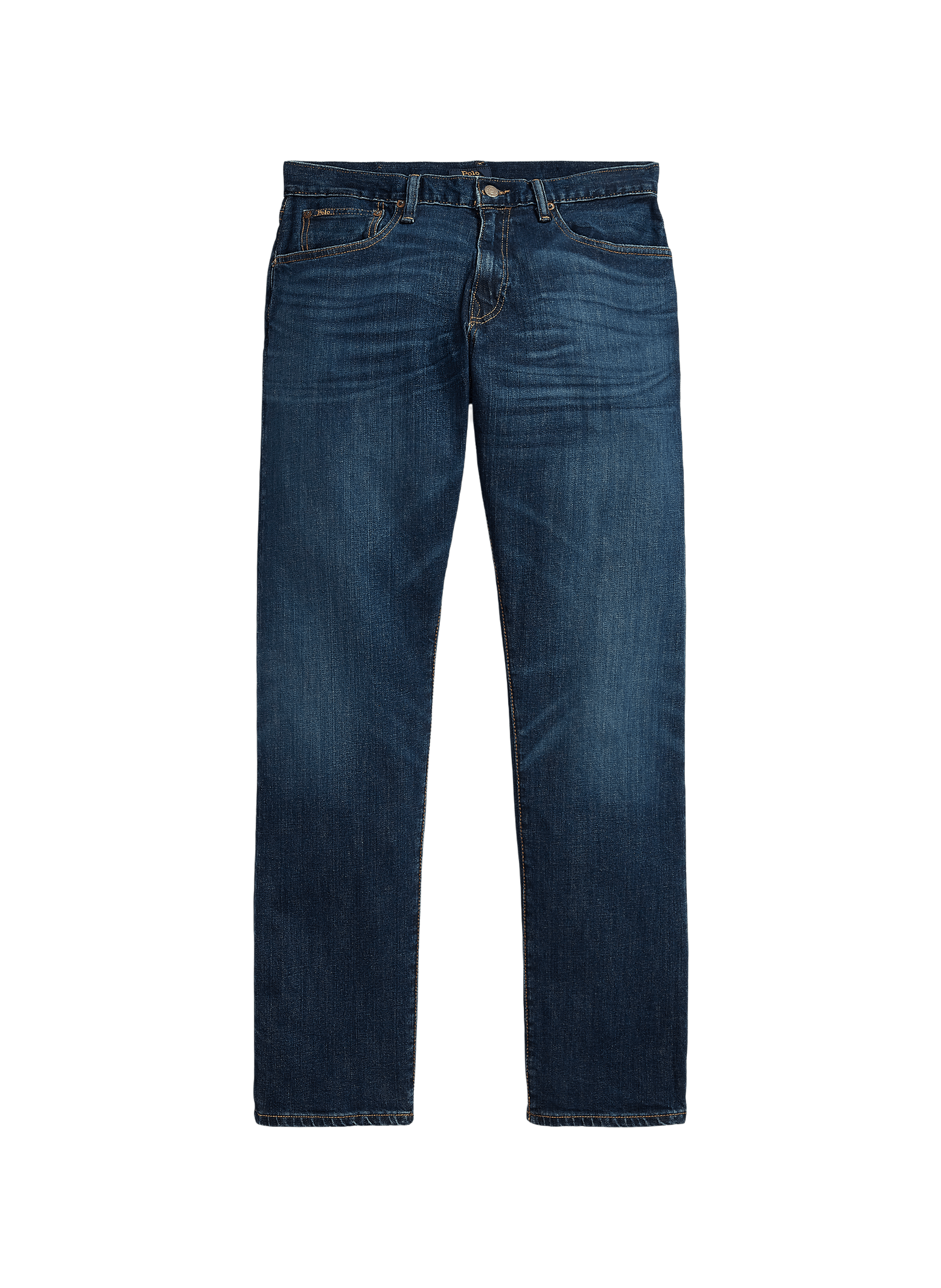 Jean droit en coton mélangé POLO RALPH LAUREN Bleu