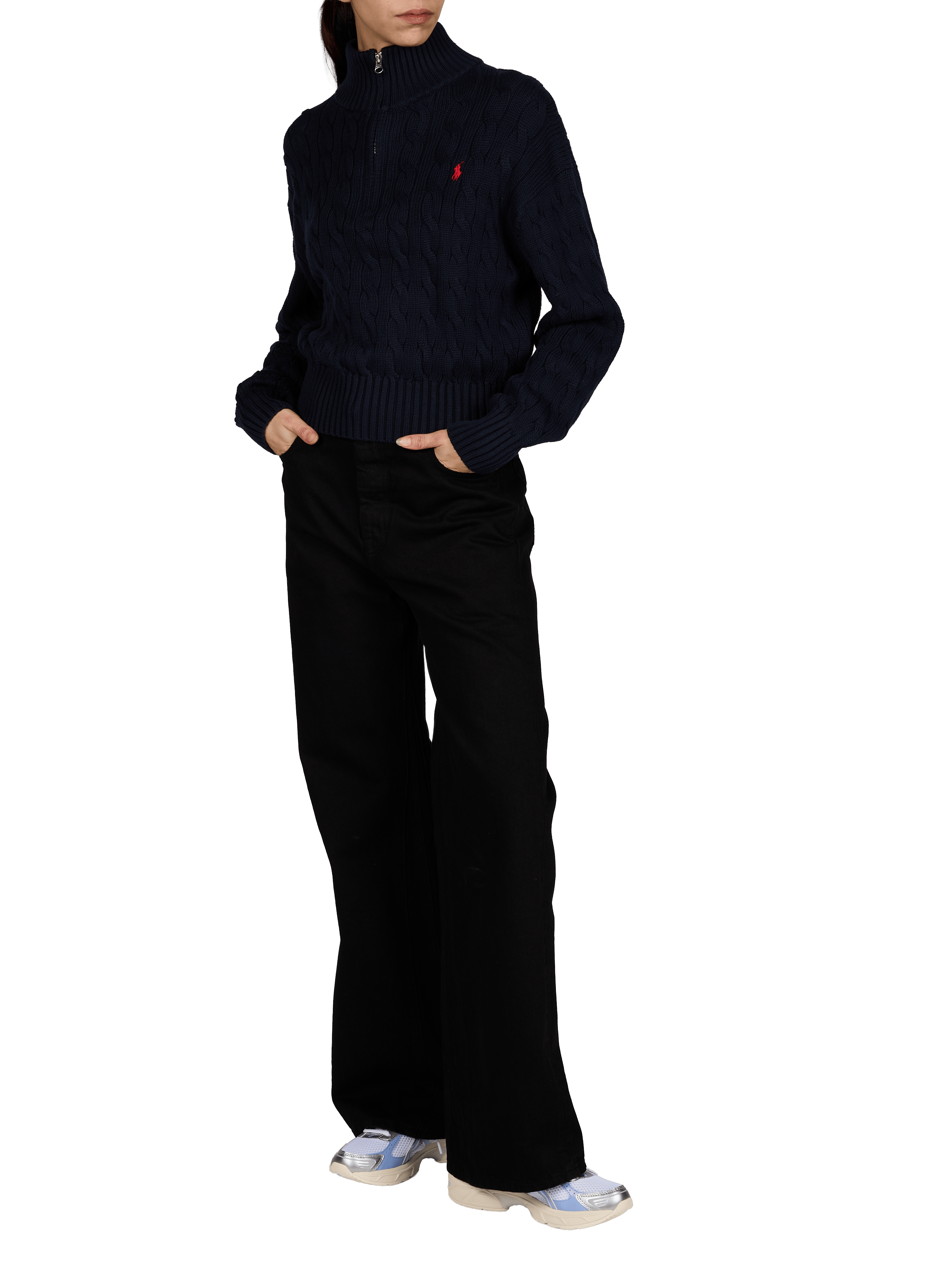 Cotton high-neck jumper POLO RALPH LAUREN Blue