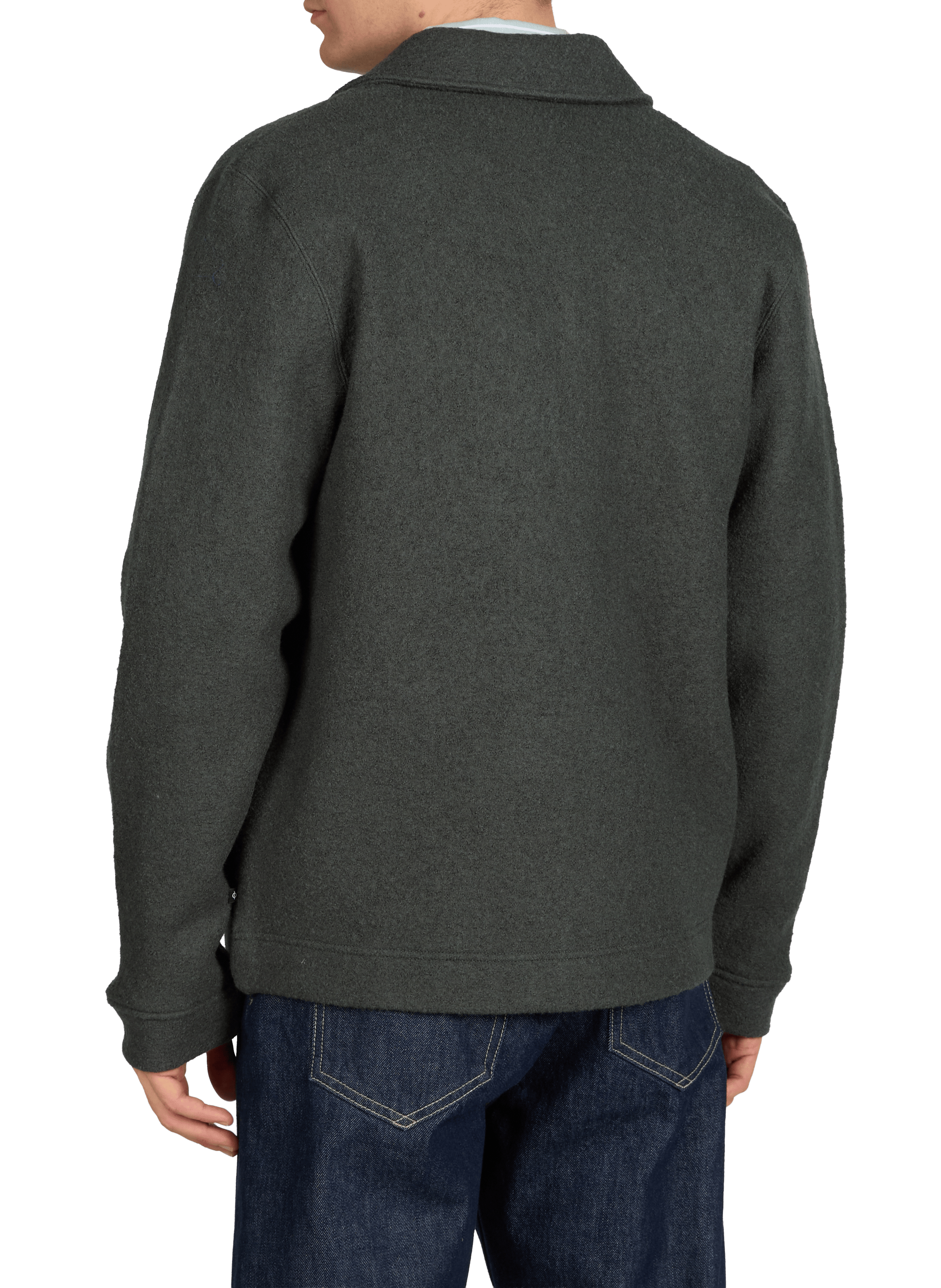 Veste à col classique en laine SAMSOE SAMSOE Kaki