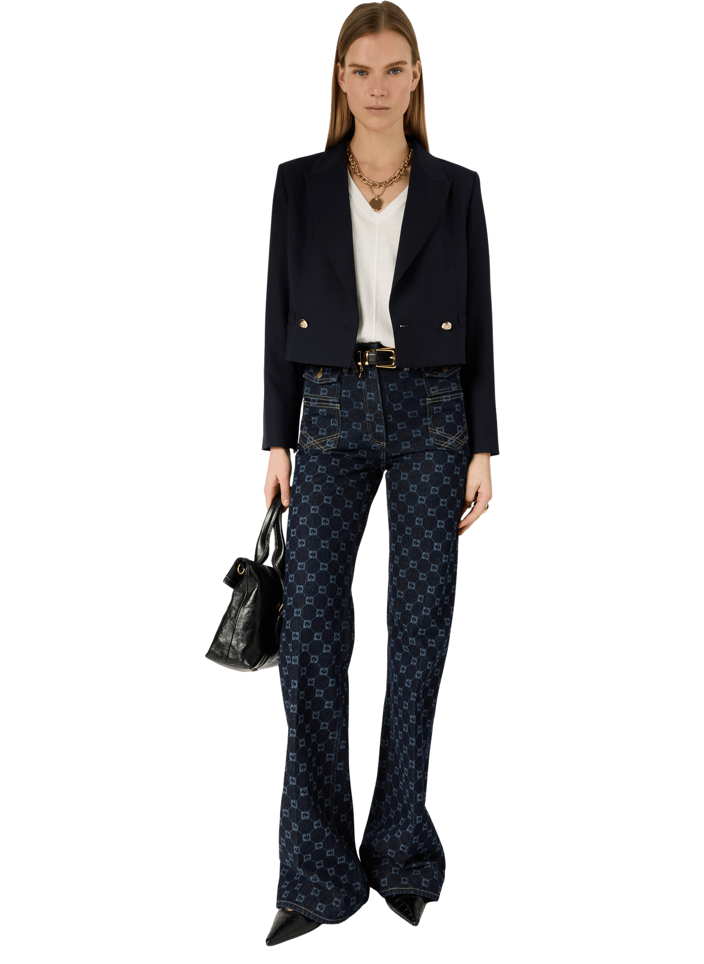 T-shirt V en coton - MARISA GERARD DAREL Blanc