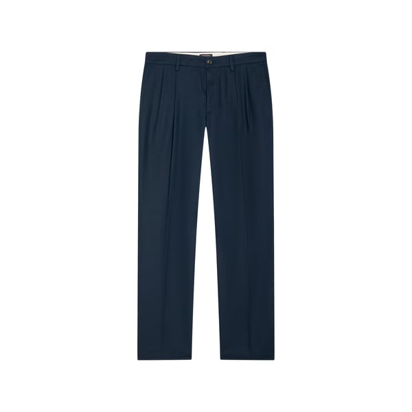 Pantalon droit en coton et lin Pantalon droit en coton et lin