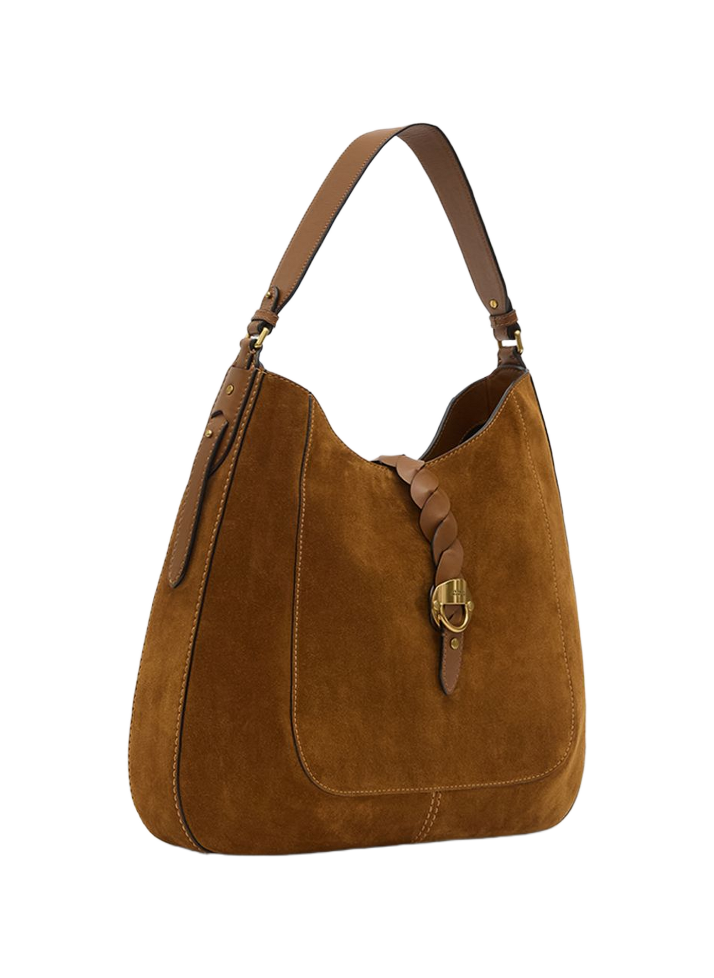 Bolso Altay Hobo de cuero de ternera aterciopelado ISABEL MARANT Marrón