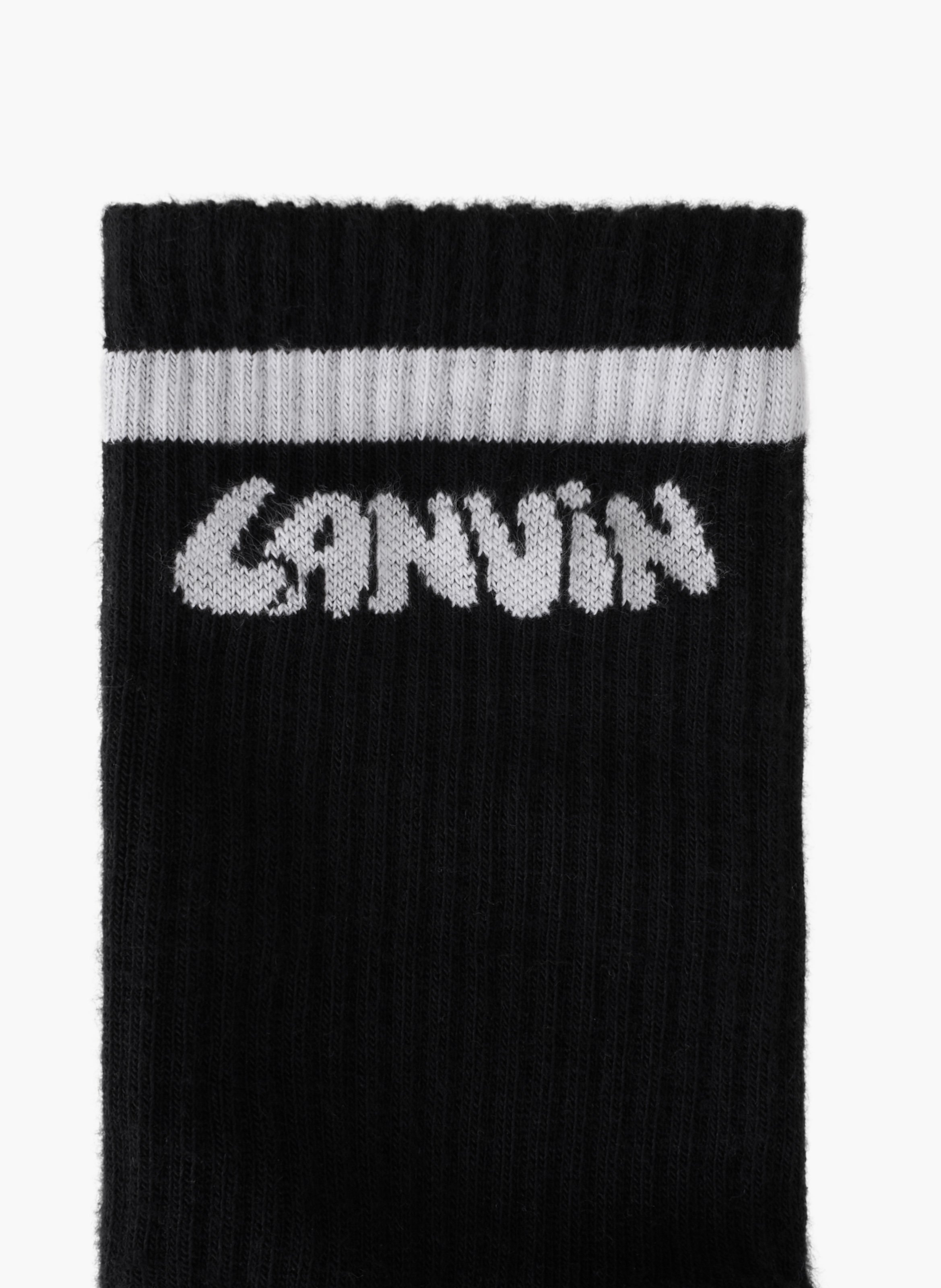 Chaussettes grafitti lanvin en coton LANVIN Noir