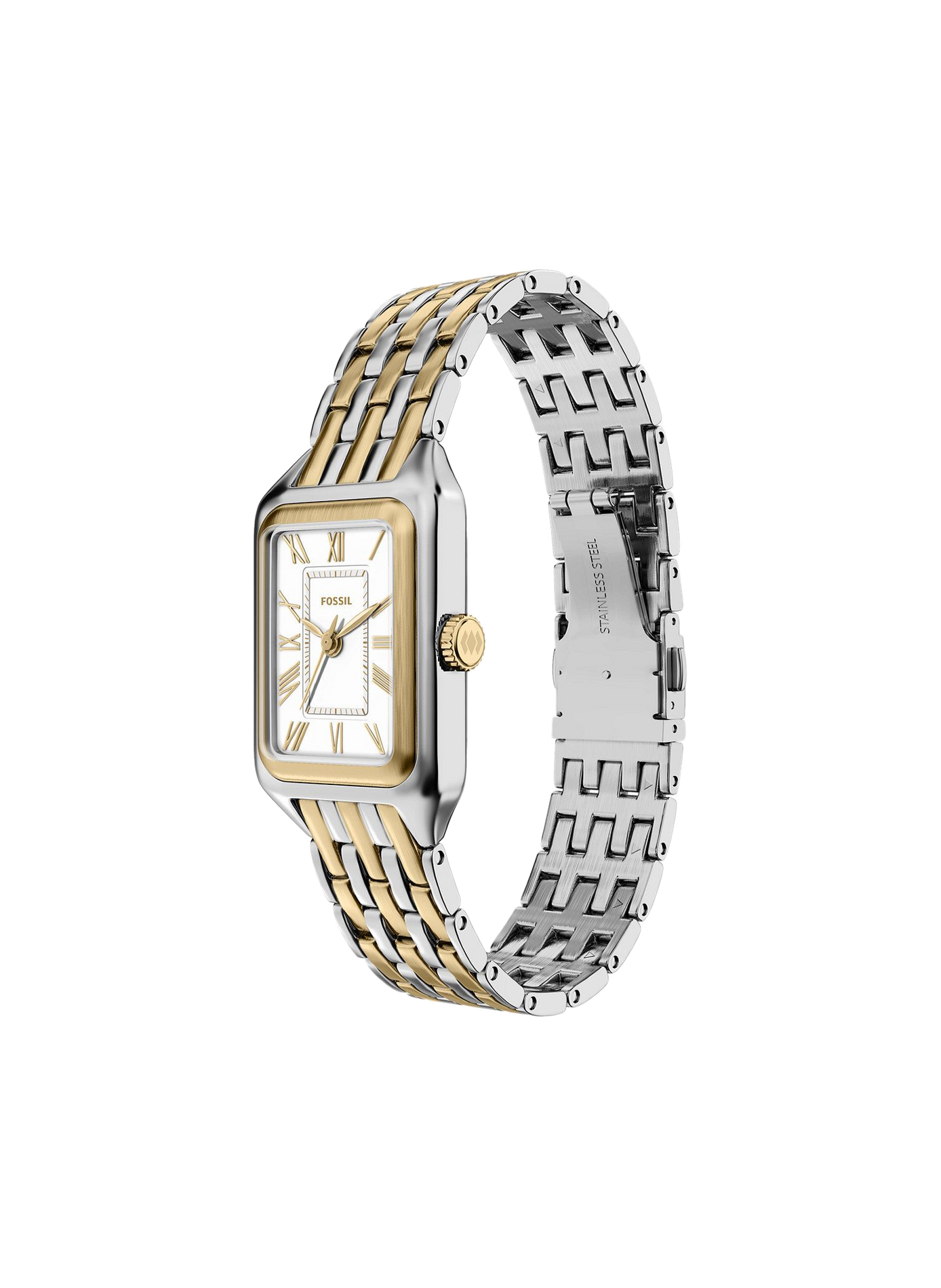 Montre quartz Raquel mini en acier inoxydable FOSSIL Blanc