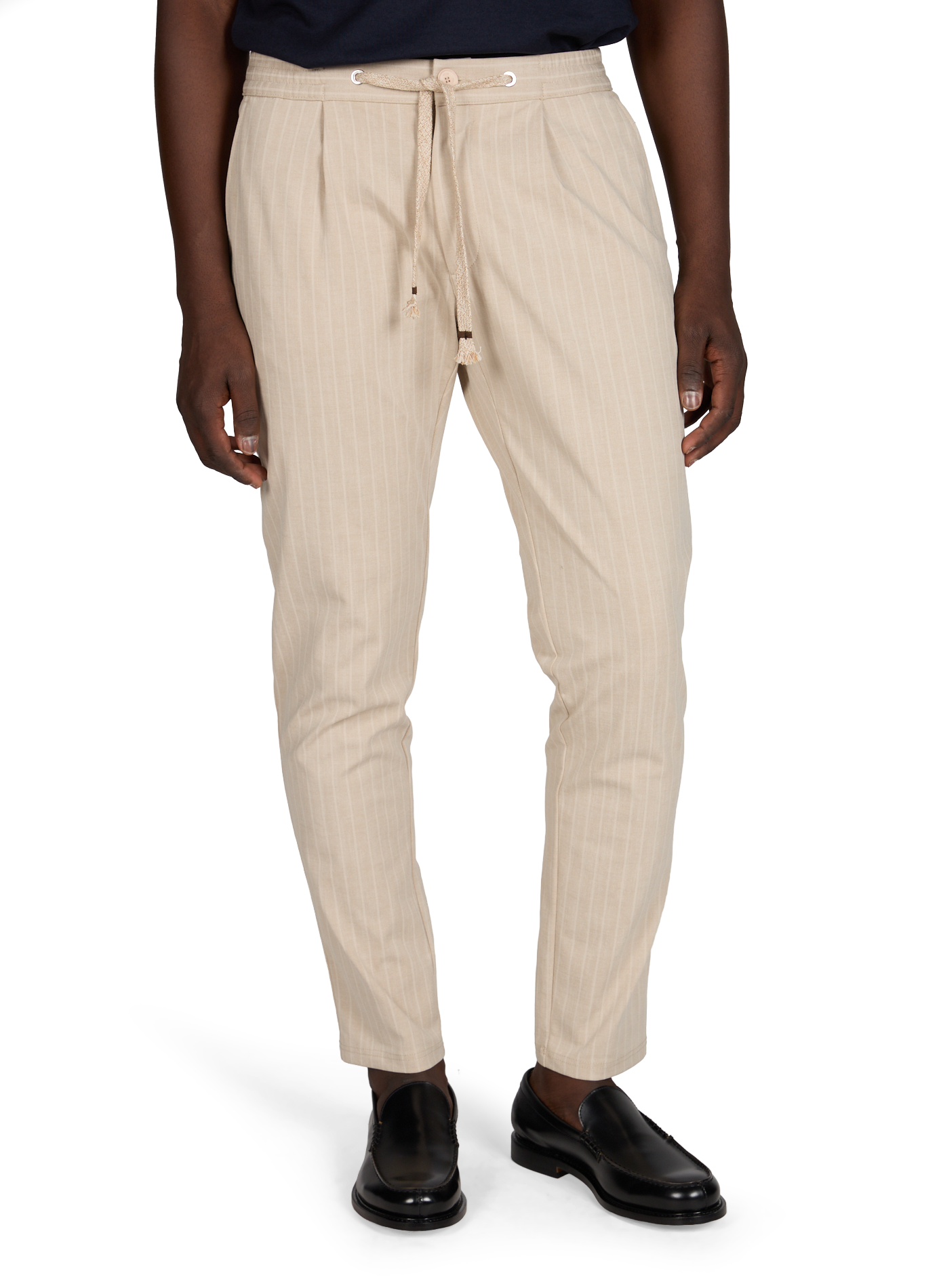 Striped cotton blend pants 1789 CALA Beige