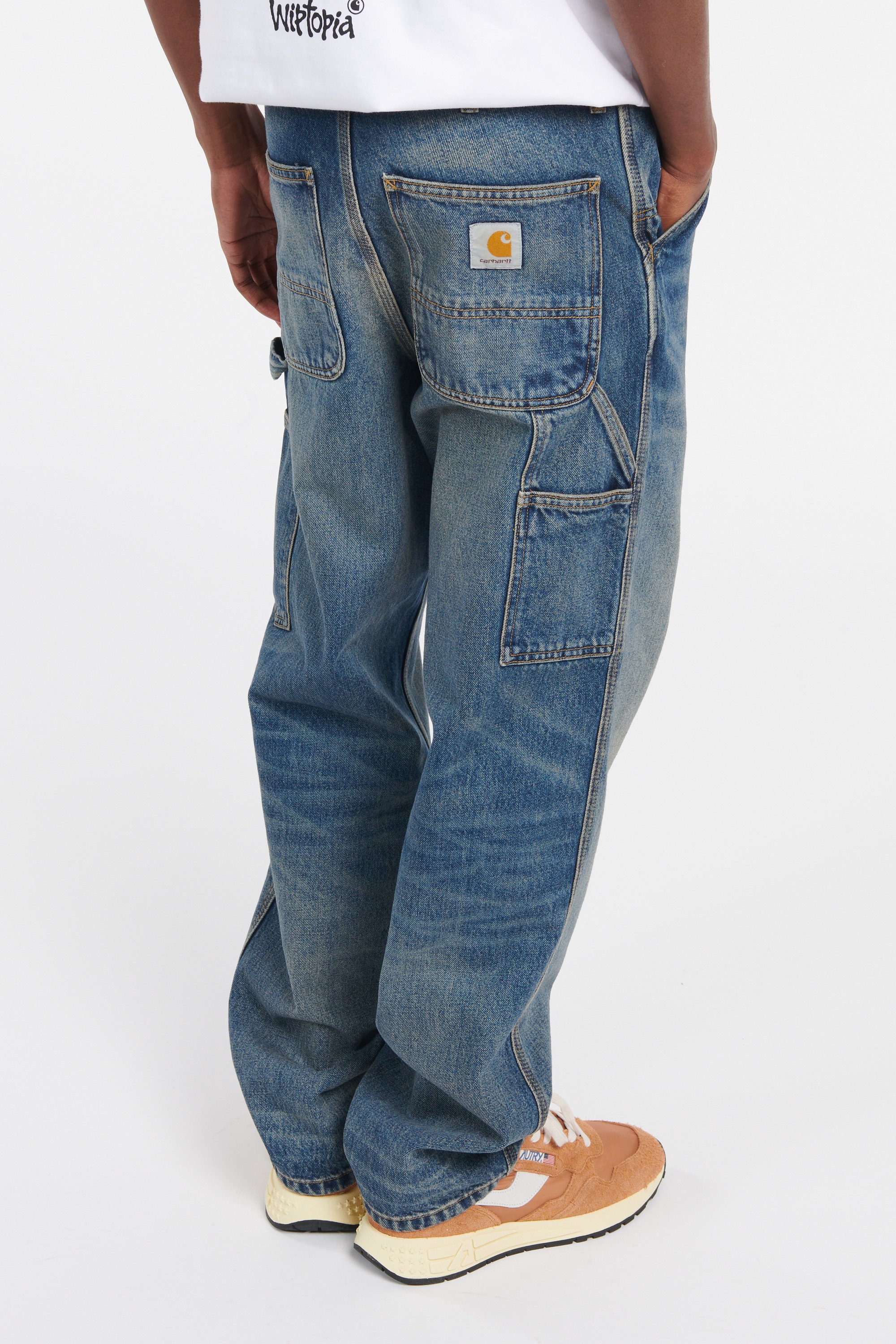 Jean single knee CARHARTT WIP Bleu