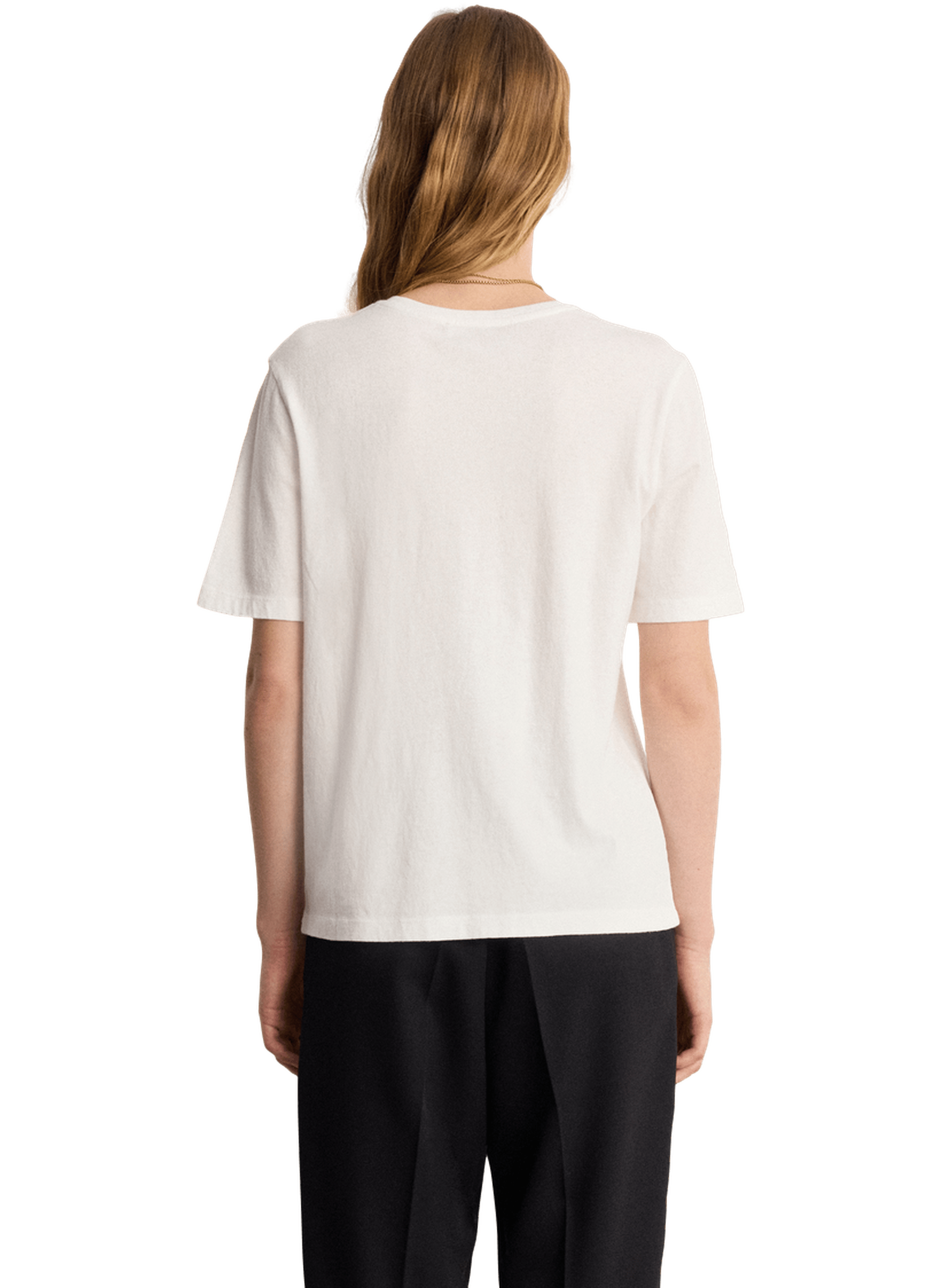 T-shirt en coton à inscription - tessa PABLO Blanc