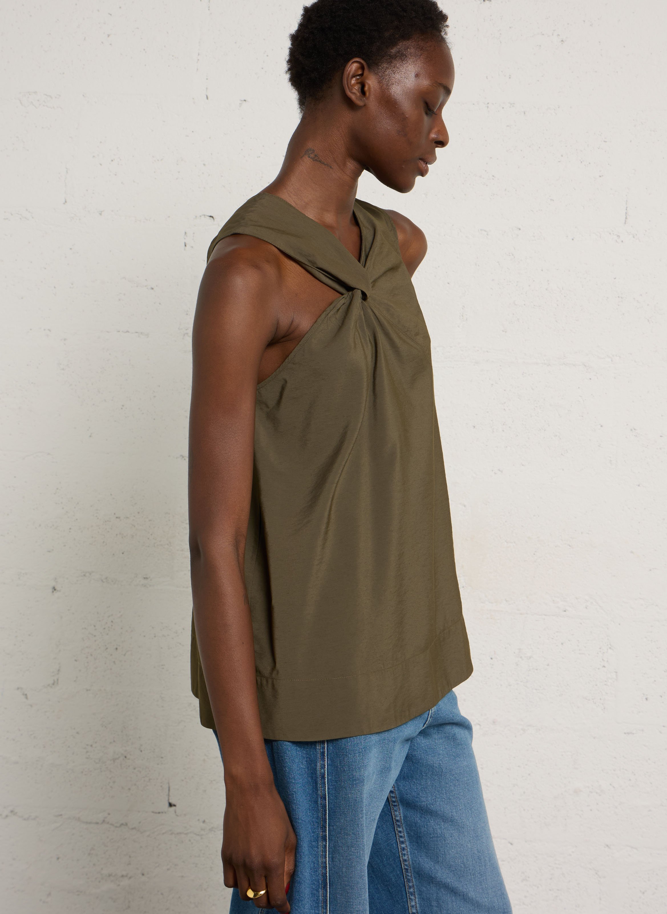 Top asymétrique ample enora | Kaki SOEUR Femme