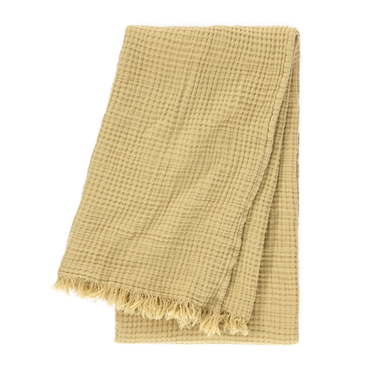 Plaid en gaze de coton, cyclades DESFORGES Beige