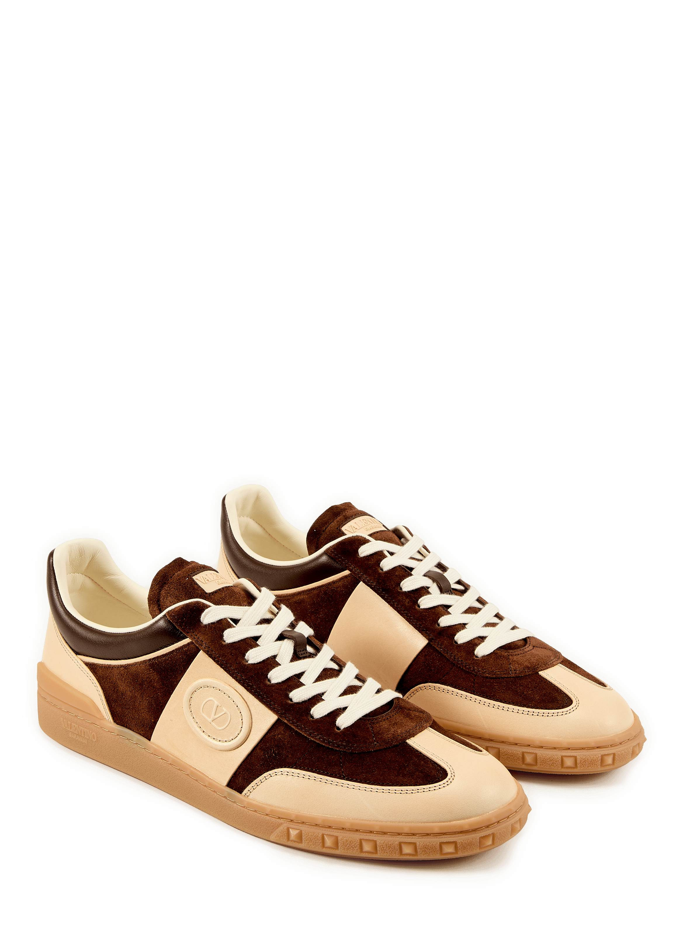 Baskets en cuir VALENTINO Marron