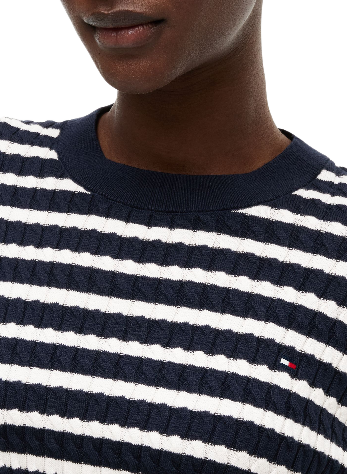 Cable-knit cotton Jumper TOMMY HILFIGER Multicolour