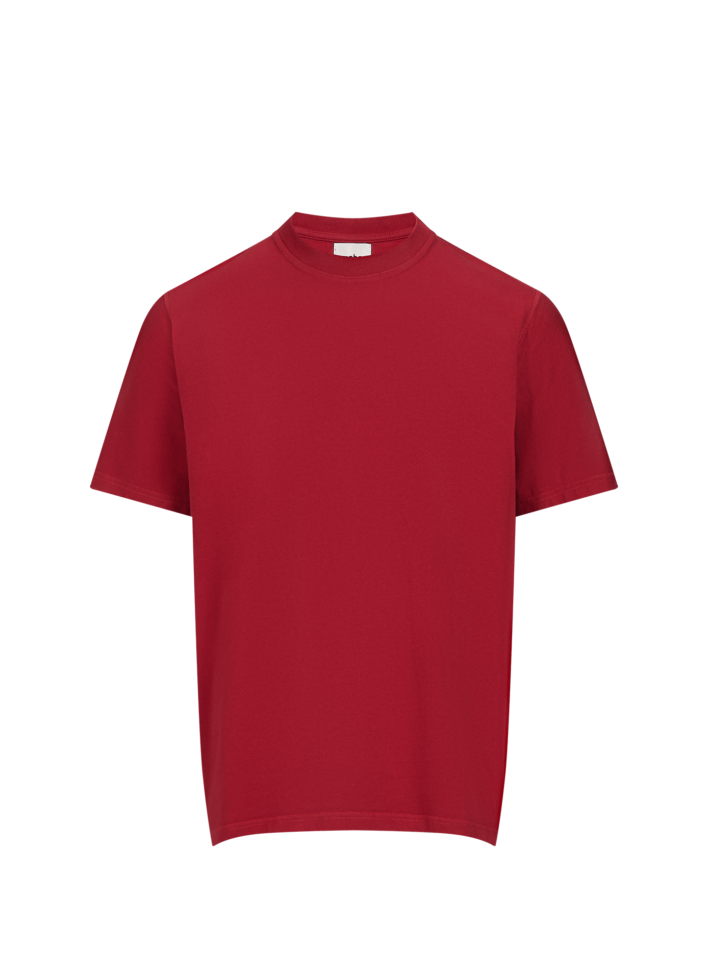 Round neck straight fit cotton T-shirt with screen printing ARTE ANTWERP Red