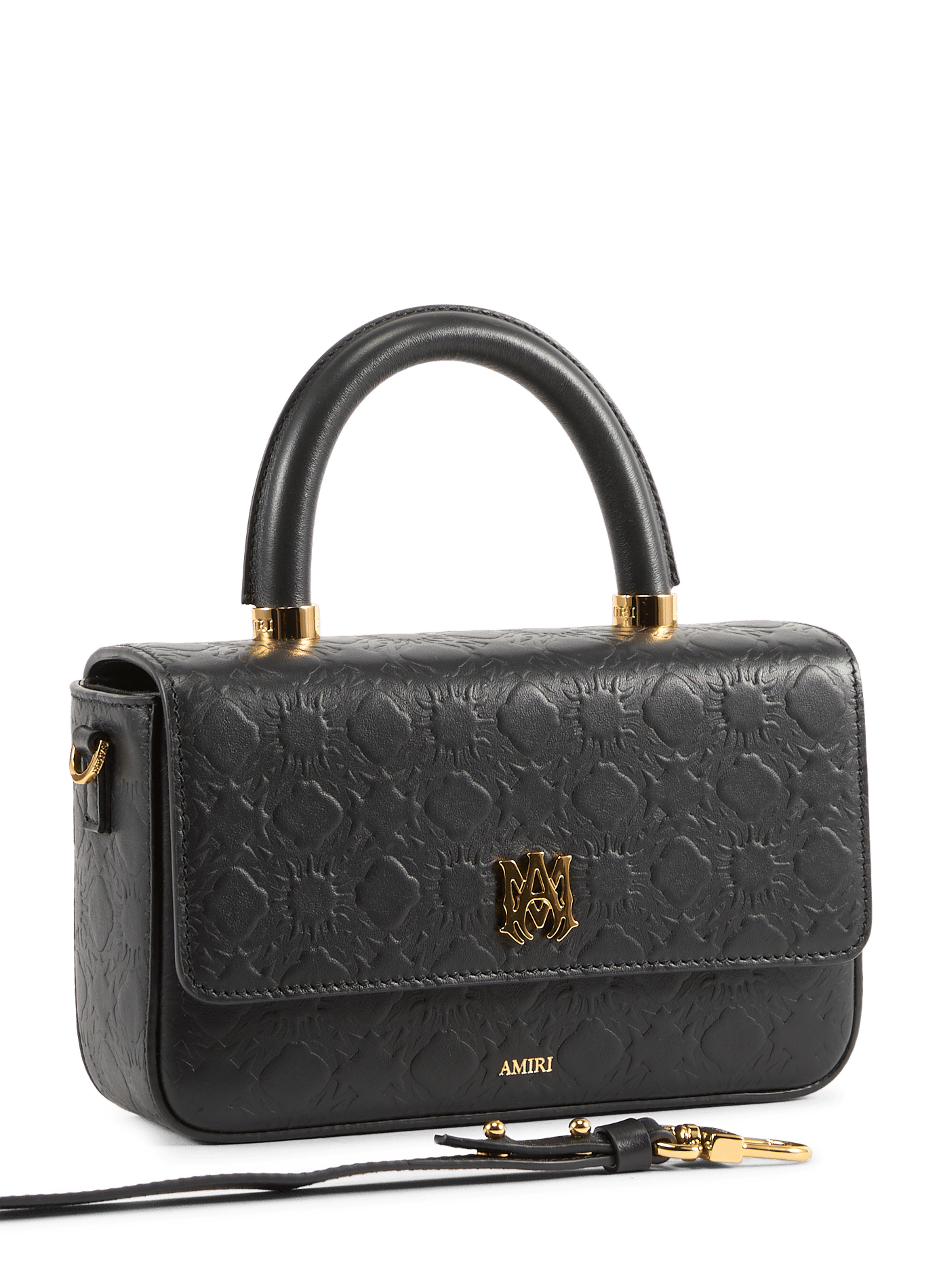 Micro Ma Long leather handbag AMIRI Black