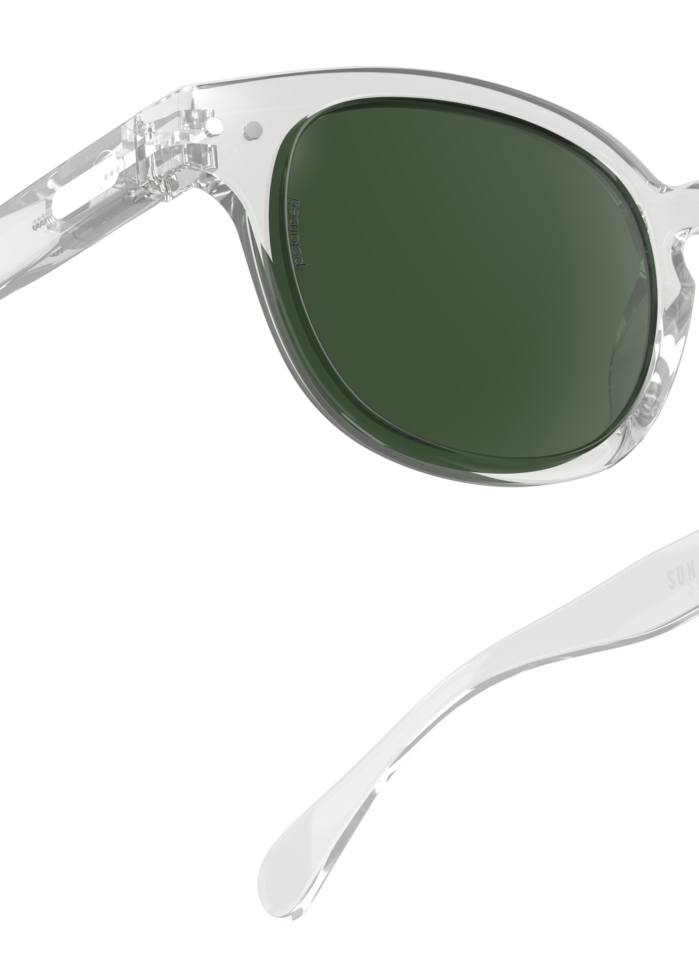 Transparent and round sunglasses IZIPIZI Transparent