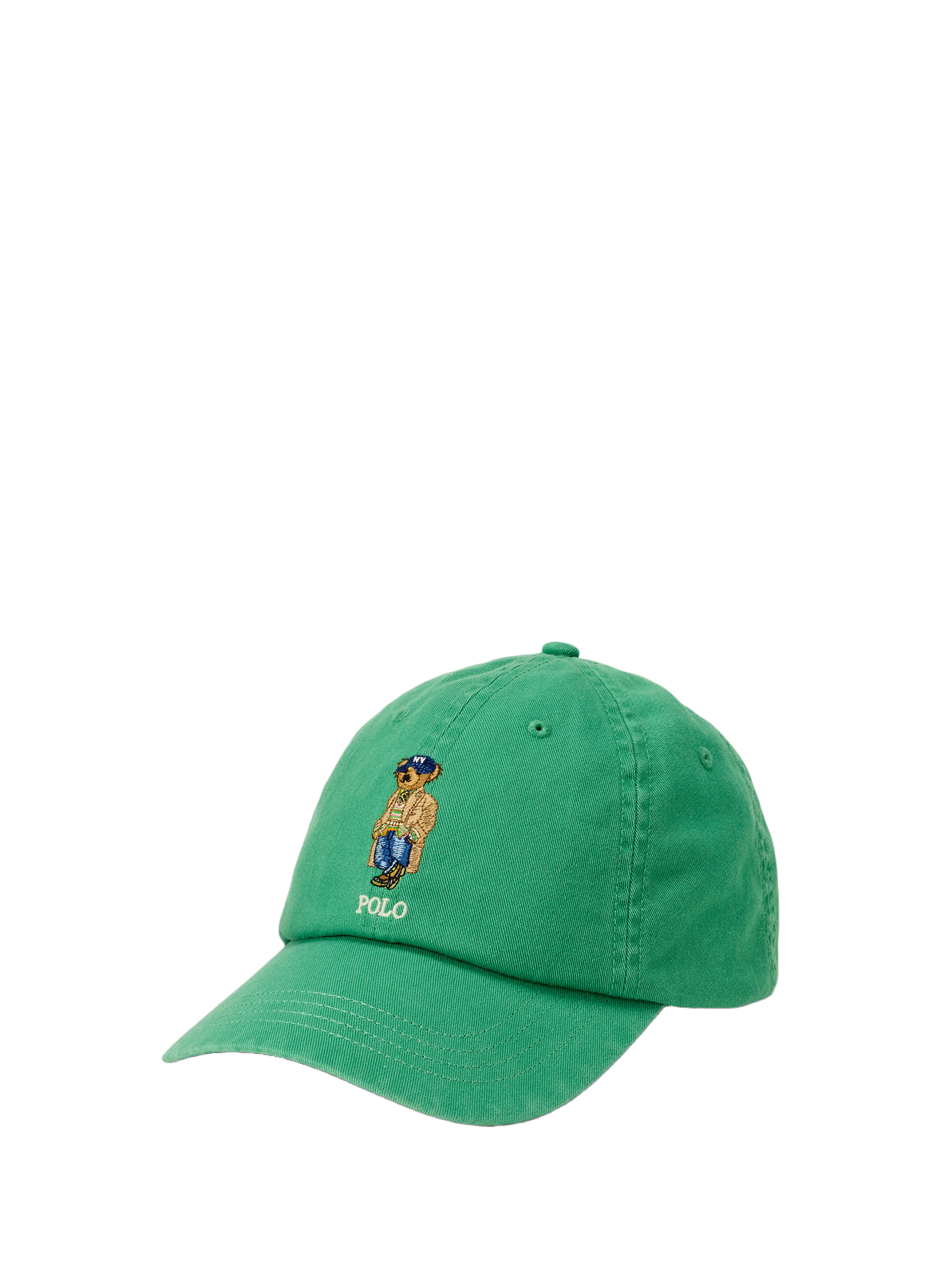 Casquette brodée en cachemire POLO RALPH LAUREN Vert
