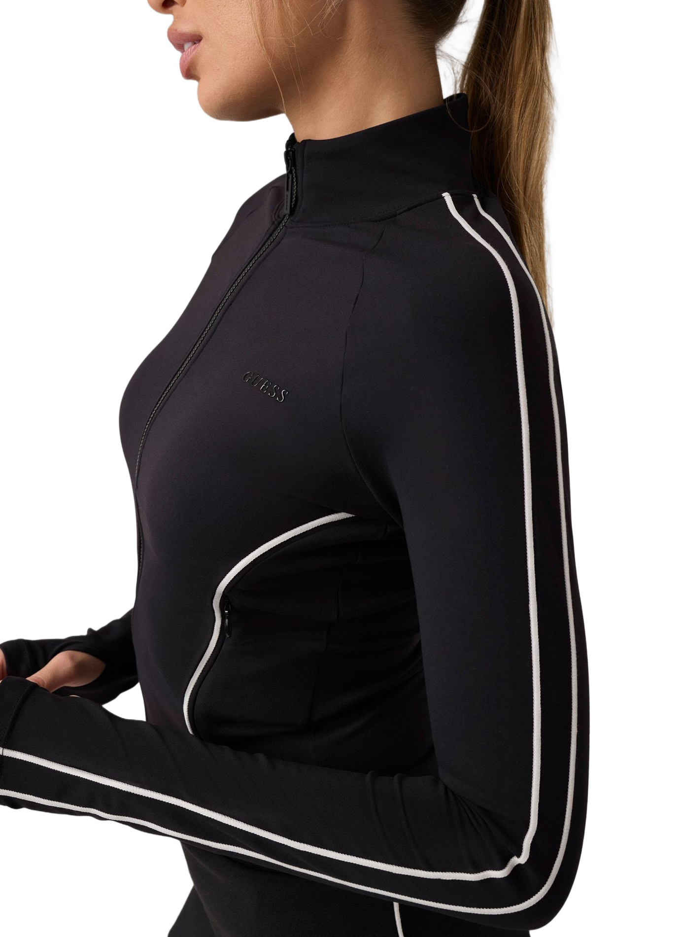 Brunella wide-leg elasticated-waist sweatpants GUESS Black