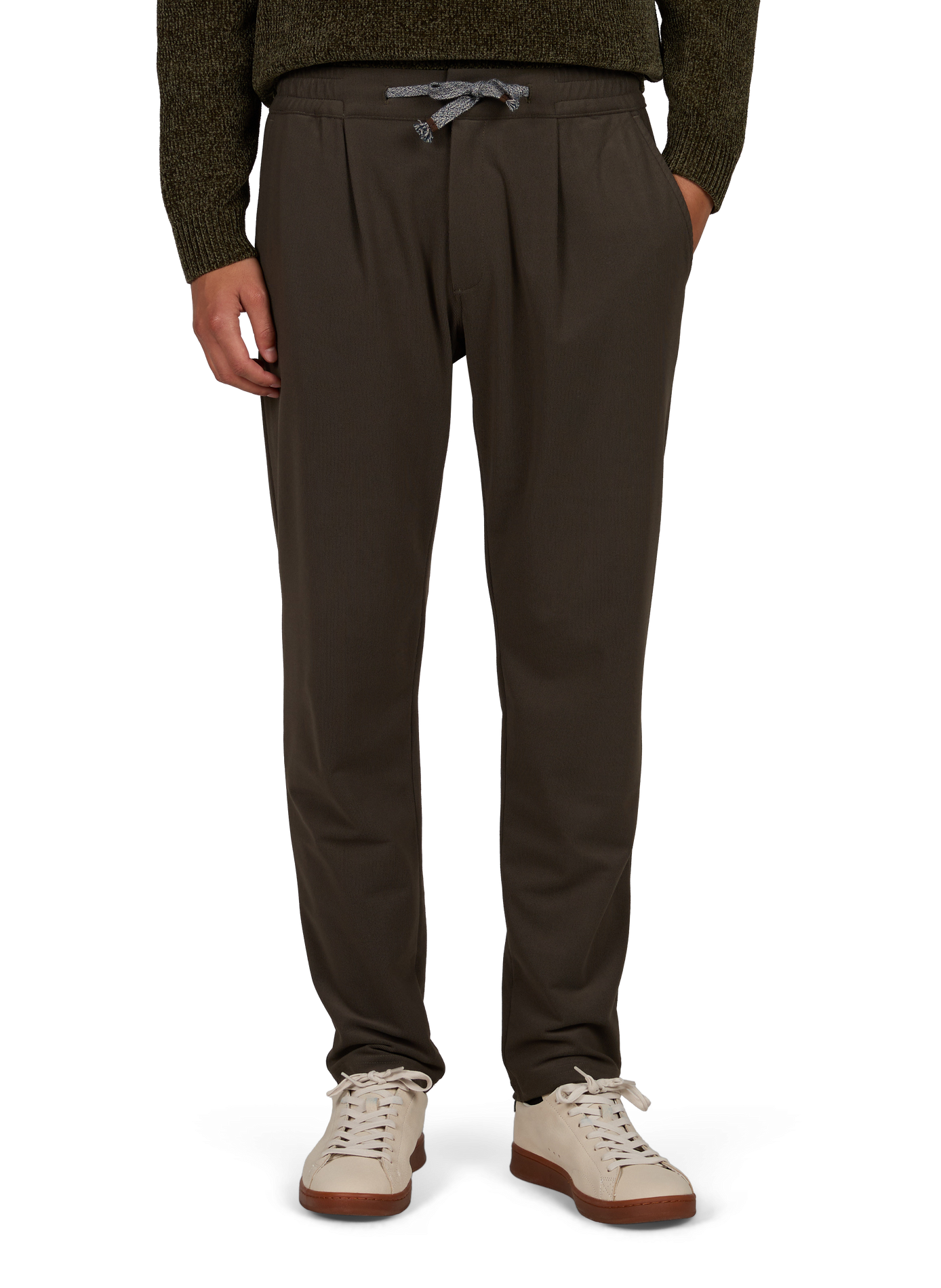 Solid mid-rise trousers 1789 CALA Khaki